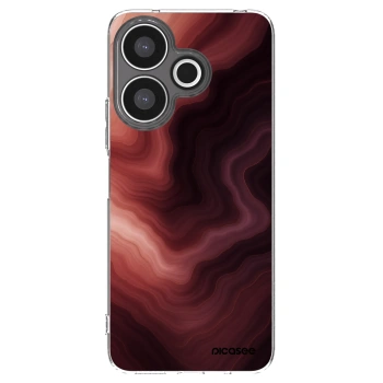Picasee silikonový průhledný obal pro Xiaomi Redmi 13 4G - Rouge