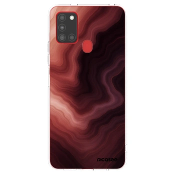 Picasee silikonový průhledný obal pro Samsung Galaxy A21s - Rouge