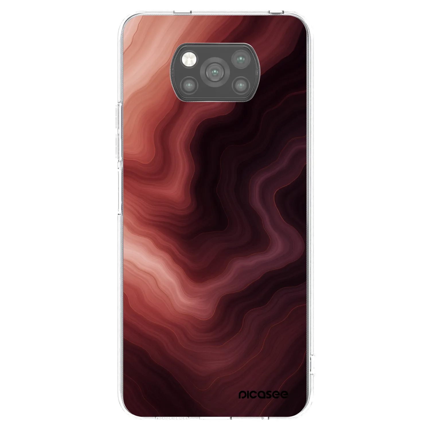 Picasee silikonový černý obal pro Xiaomi Poco X3 - Rouge