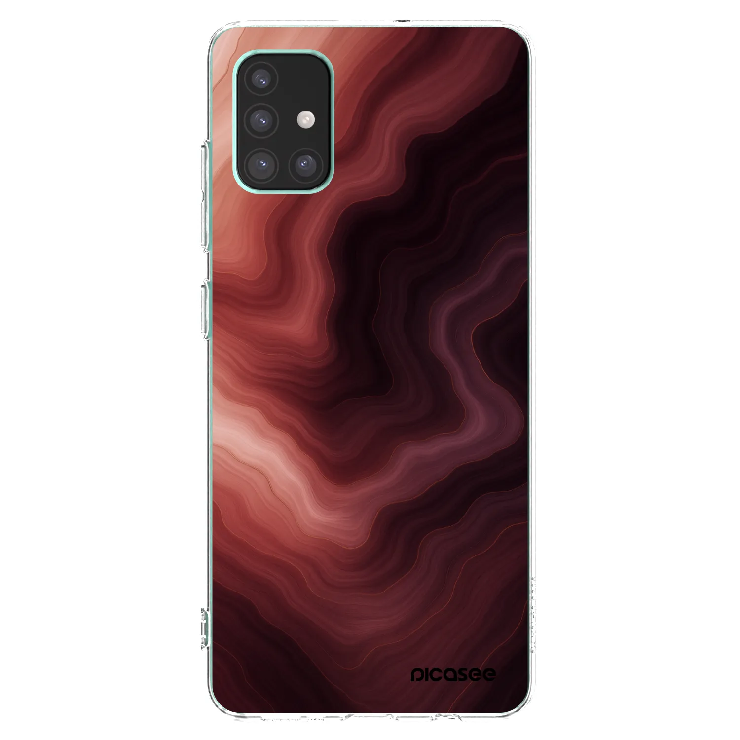 Picasee silikonový průhledný obal pro Samsung Galaxy M51 M515F - Rouge