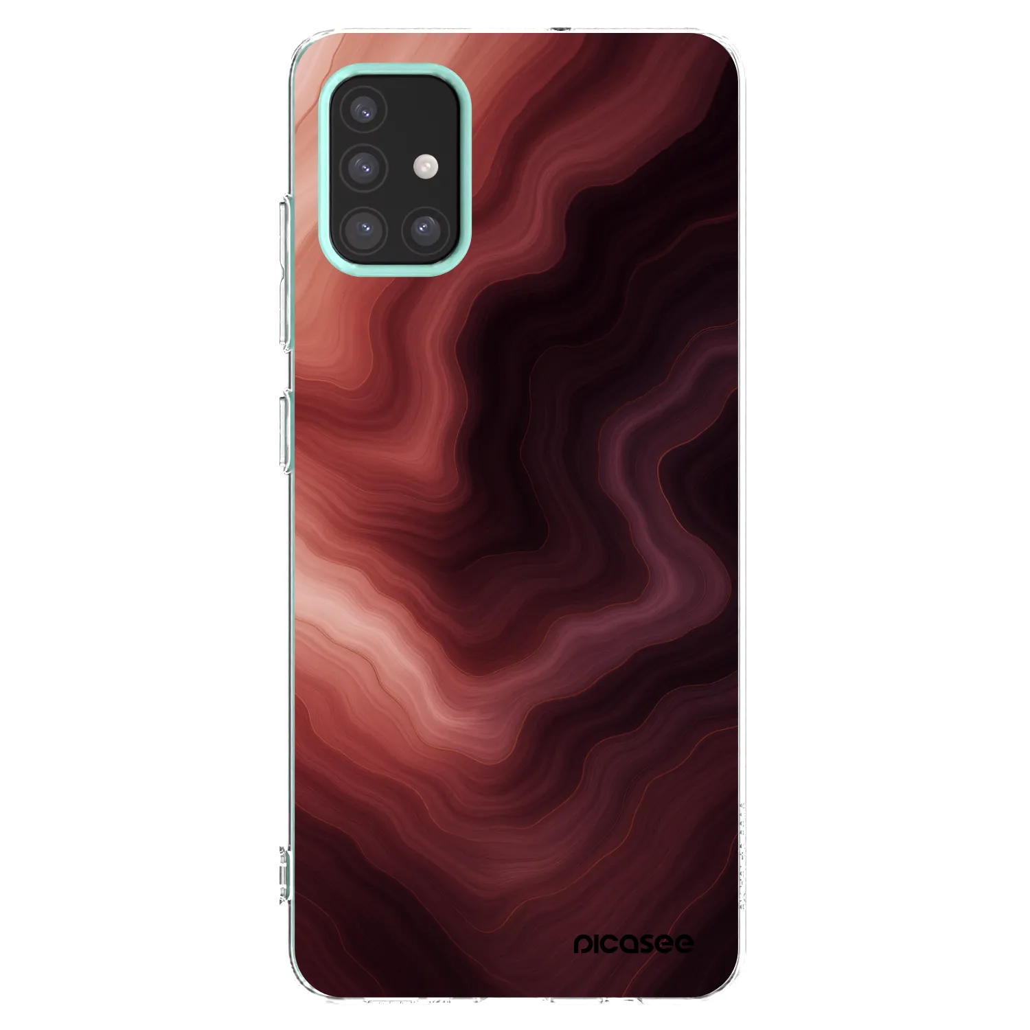 Picasee silikonový průhledný obal pro Samsung Galaxy M31s - Rouge