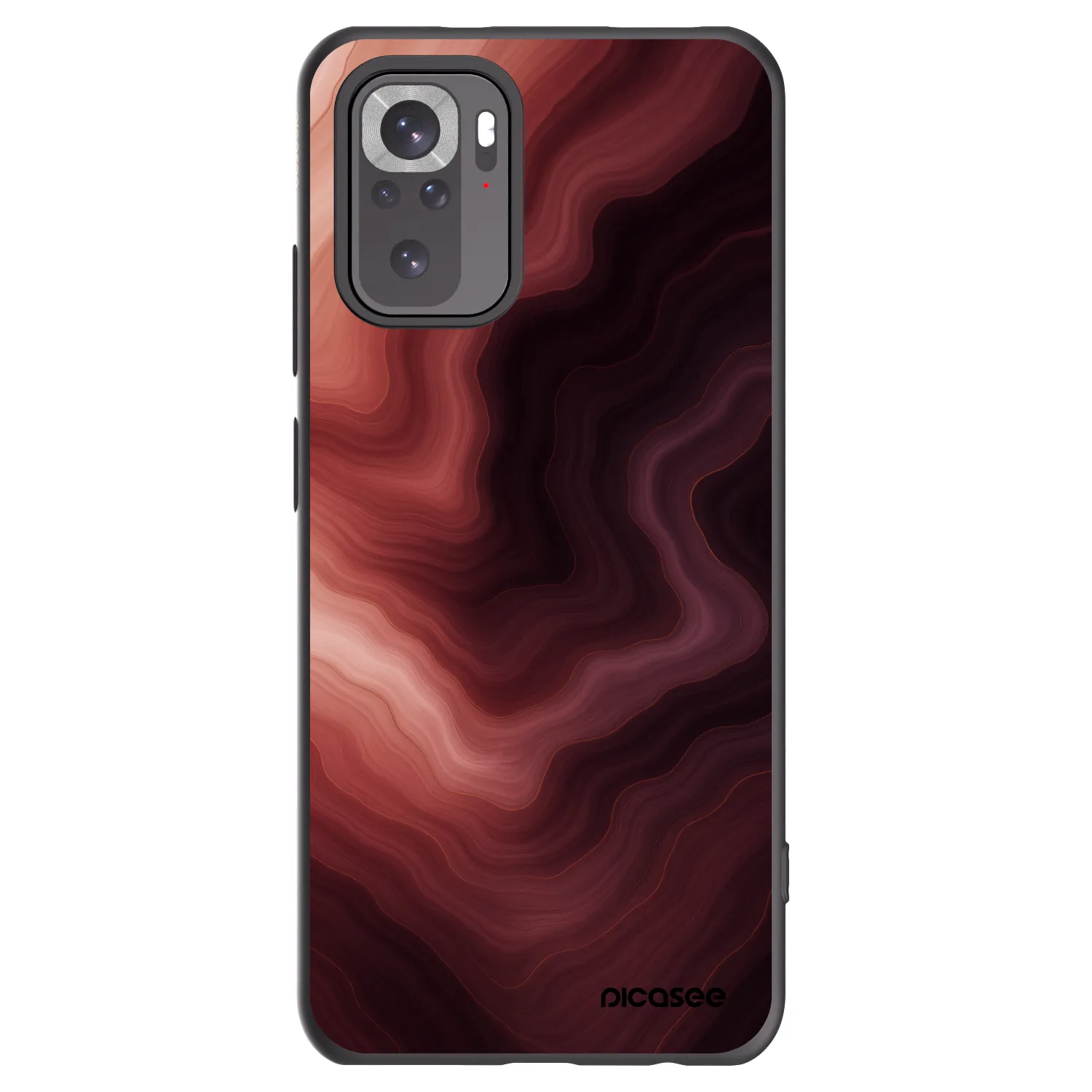 Picasee silikonový černý obal pro Xiaomi Redmi Note 10 - Rouge