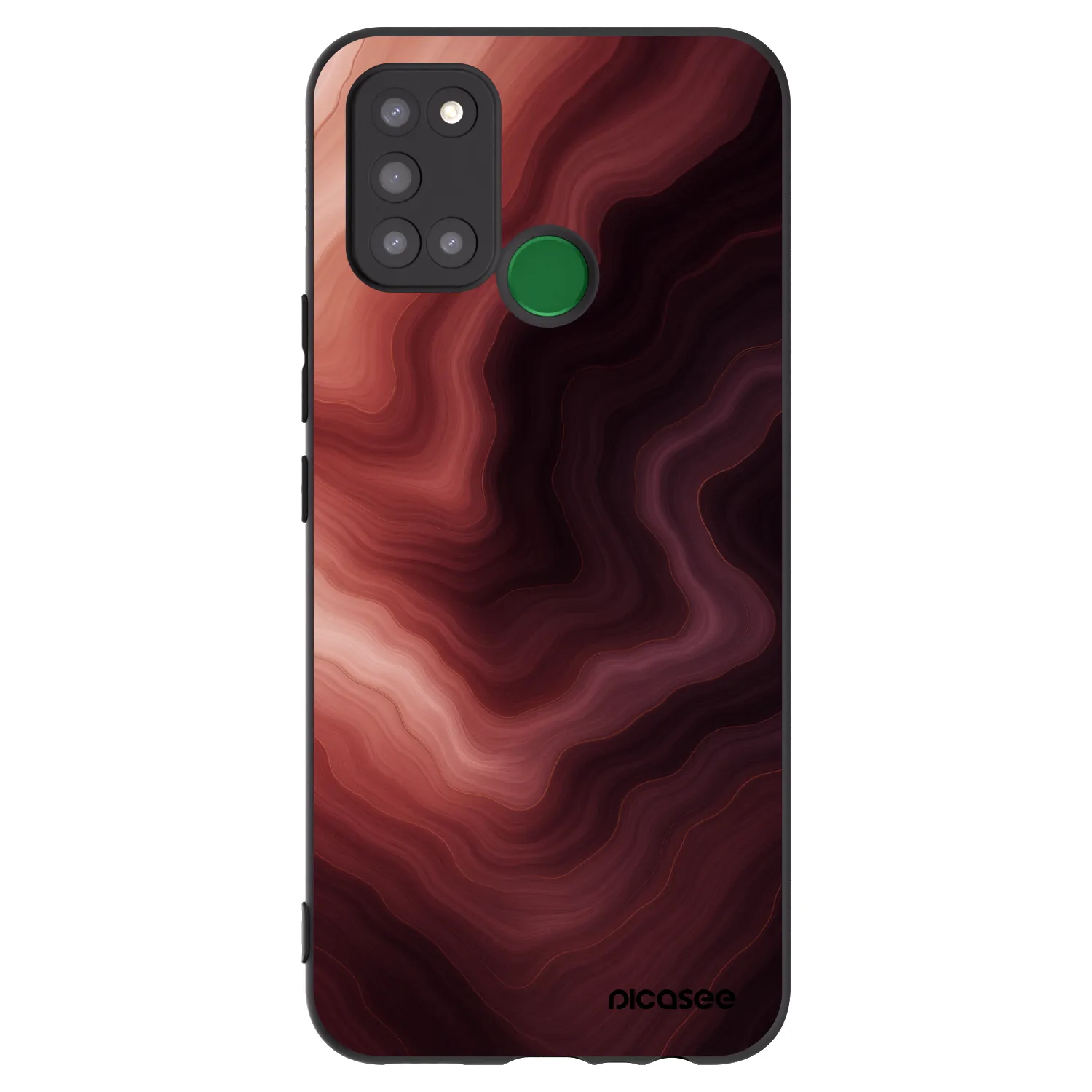Picasee silikonový černý obal pro Realme 7i - Rouge