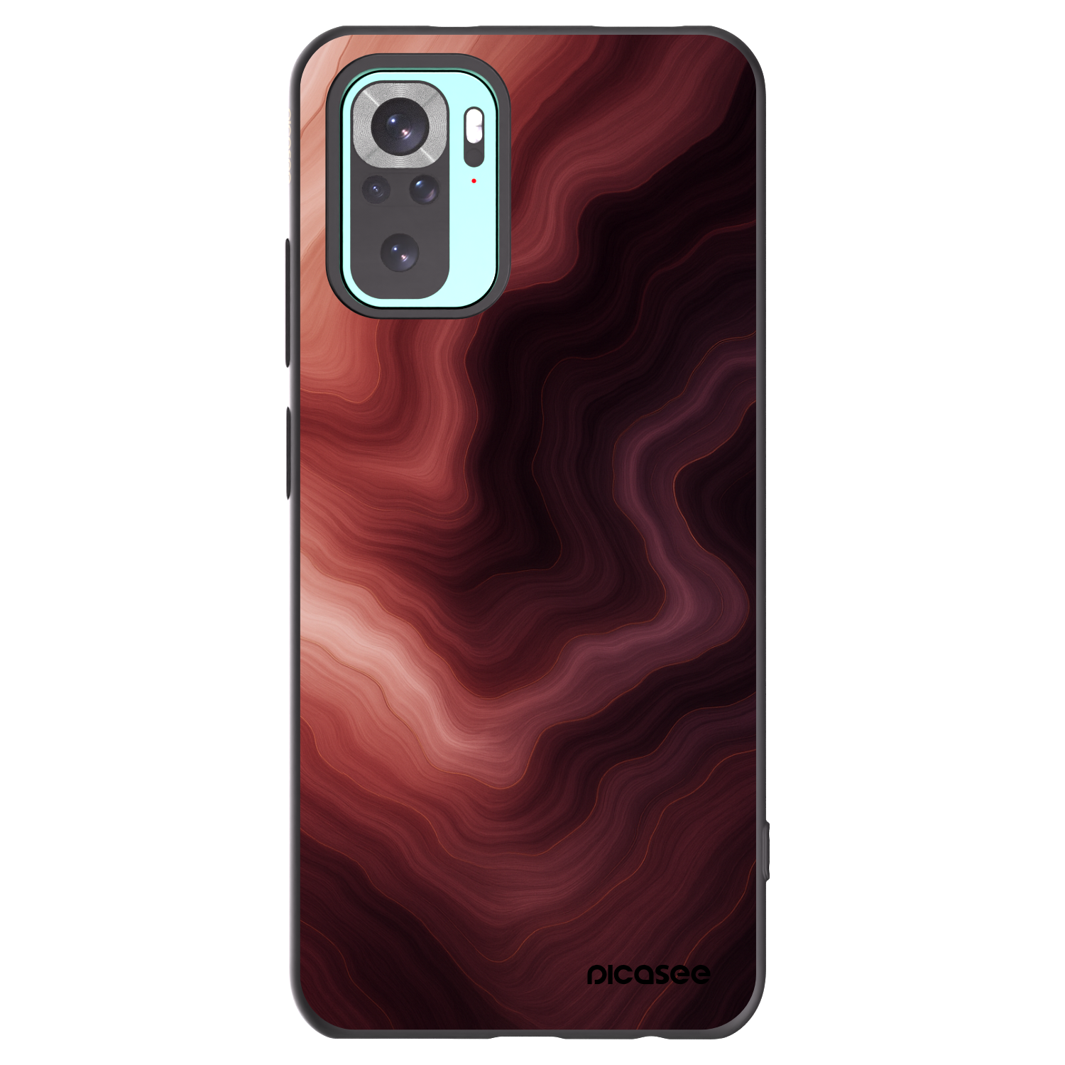 Picasee silikonový černý obal pro Xiaomi Redmi Note 10 Pro - Rouge