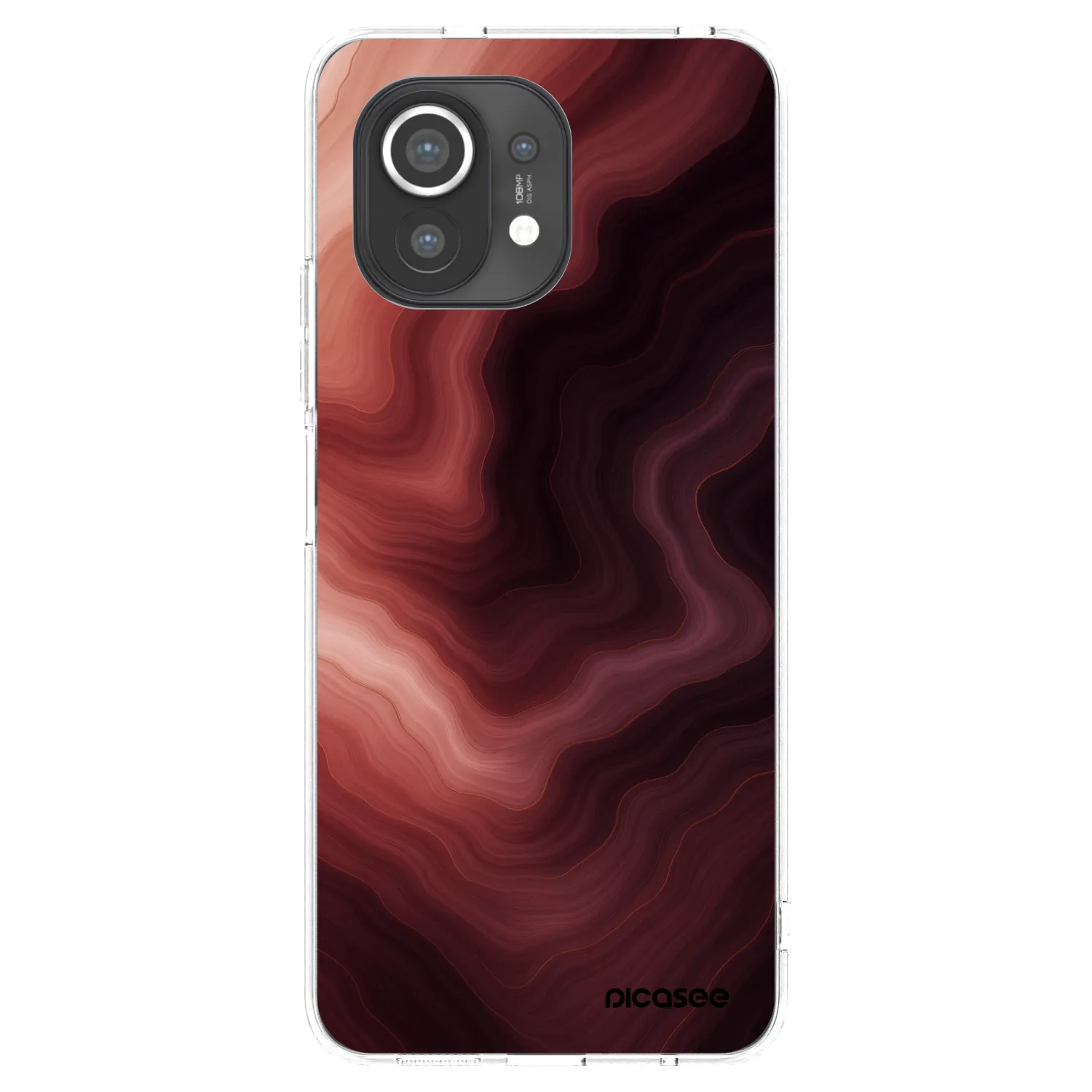 Picasee silikonový průhledný obal pro Xiaomi Mi 11 - Rouge