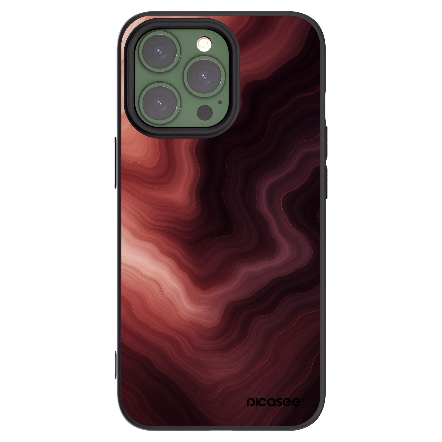 Picasee silikonový černý obal pro Apple iPhone 13 Pro - Rouge