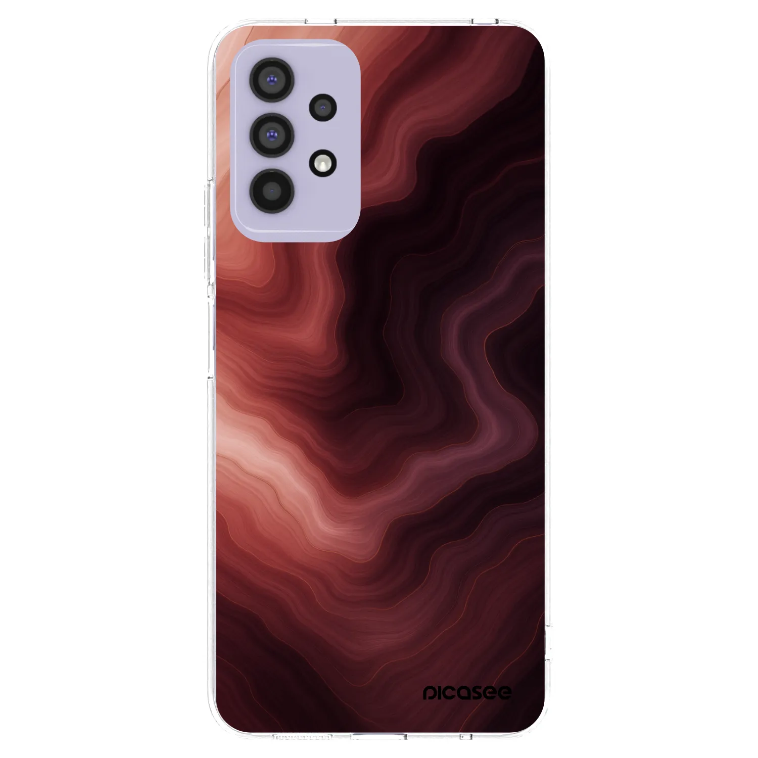 Picasee silikonový průhledný obal pro Samsung Galaxy A32 4G SM-A325F - Rouge