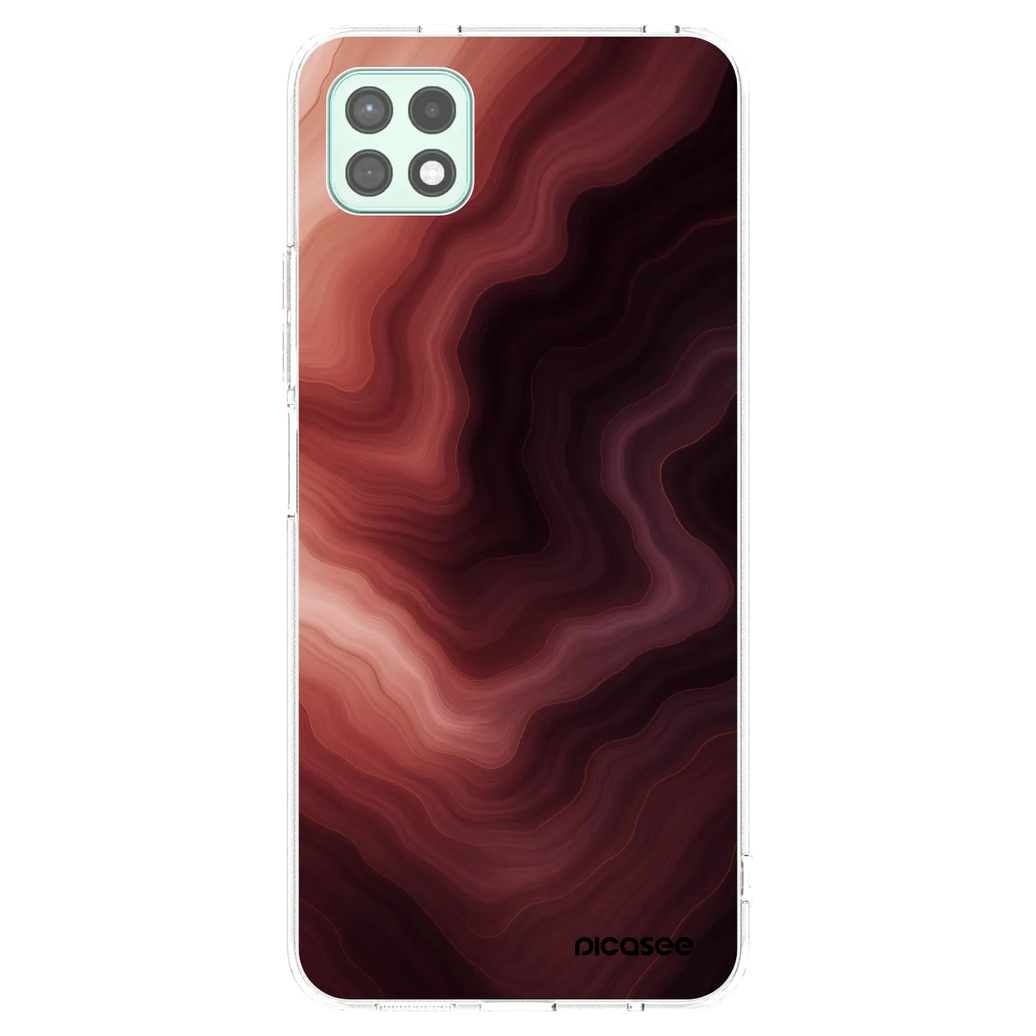 Picasee silikonový průhledný obal pro Samsung Galaxy A22 A226B 5G - Rouge