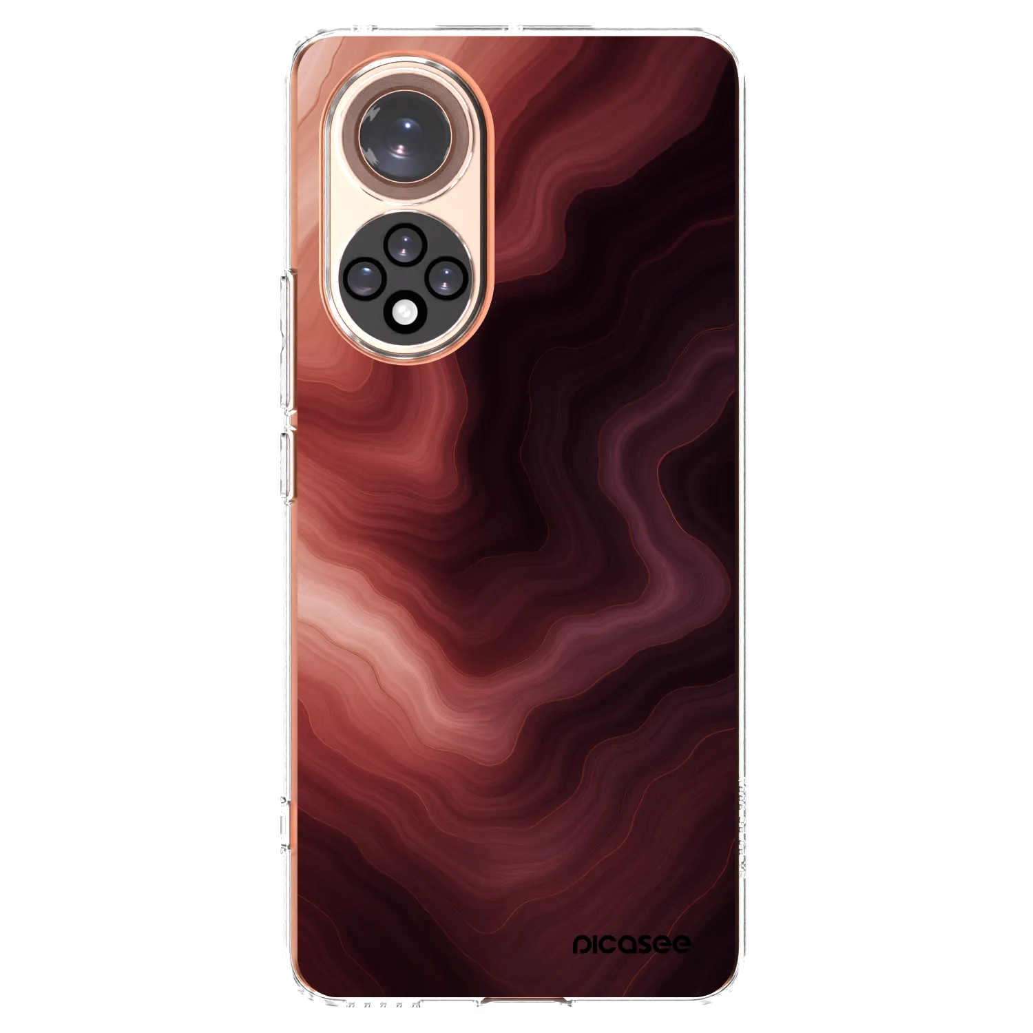 Picasee silikonový průhledný obal pro Honor 50 5G - Rouge
