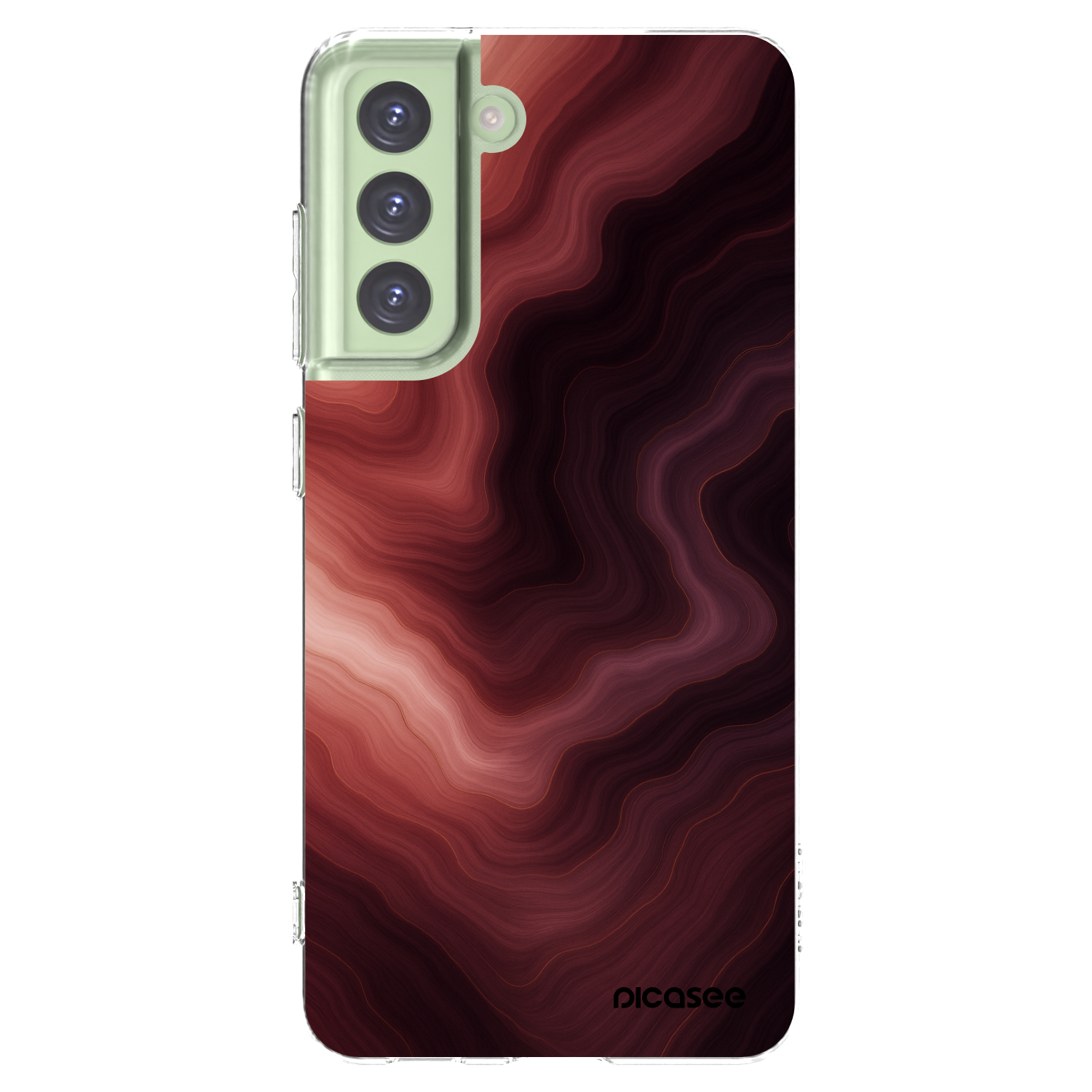 Picasee silikonový průhledný obal pro Samsung Galaxy S21 FE 5G - Rouge