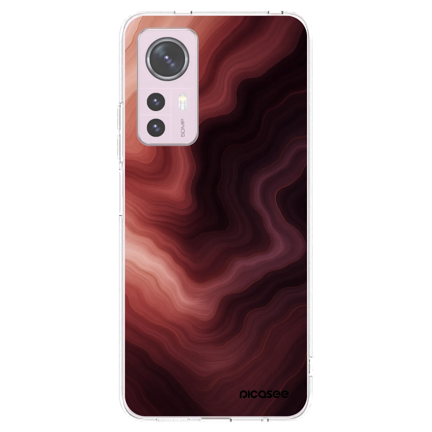 Picasee silikonový průhledný obal pro Xiaomi 12 - Rouge