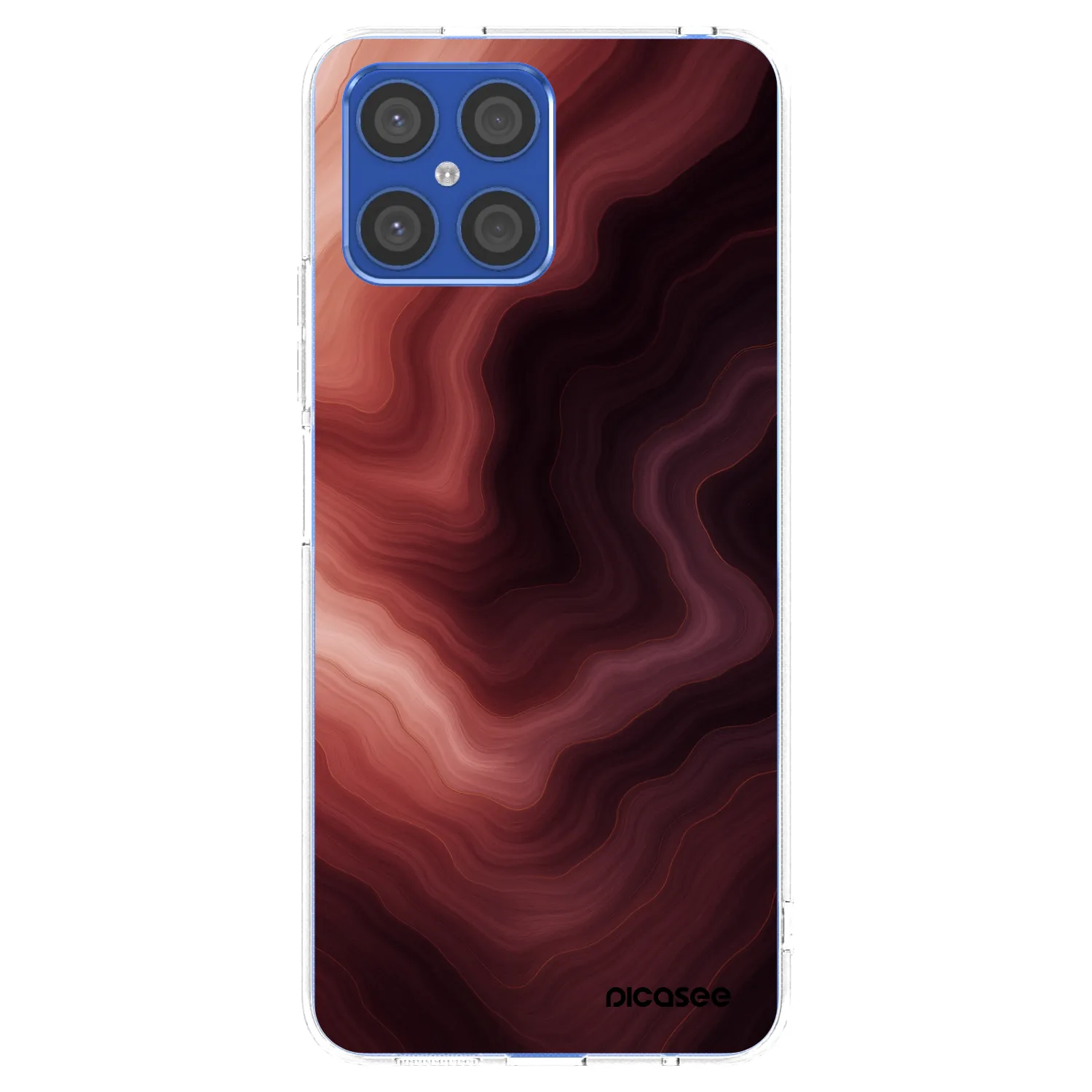 Picasee silikonový průhledný obal pro Honor X8 4G - Rouge