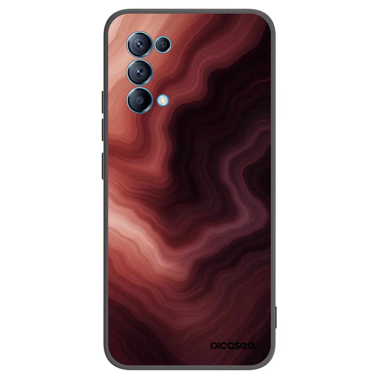 Picasee silikonový černý obal pro OPPO Reno 5 5G - Rouge