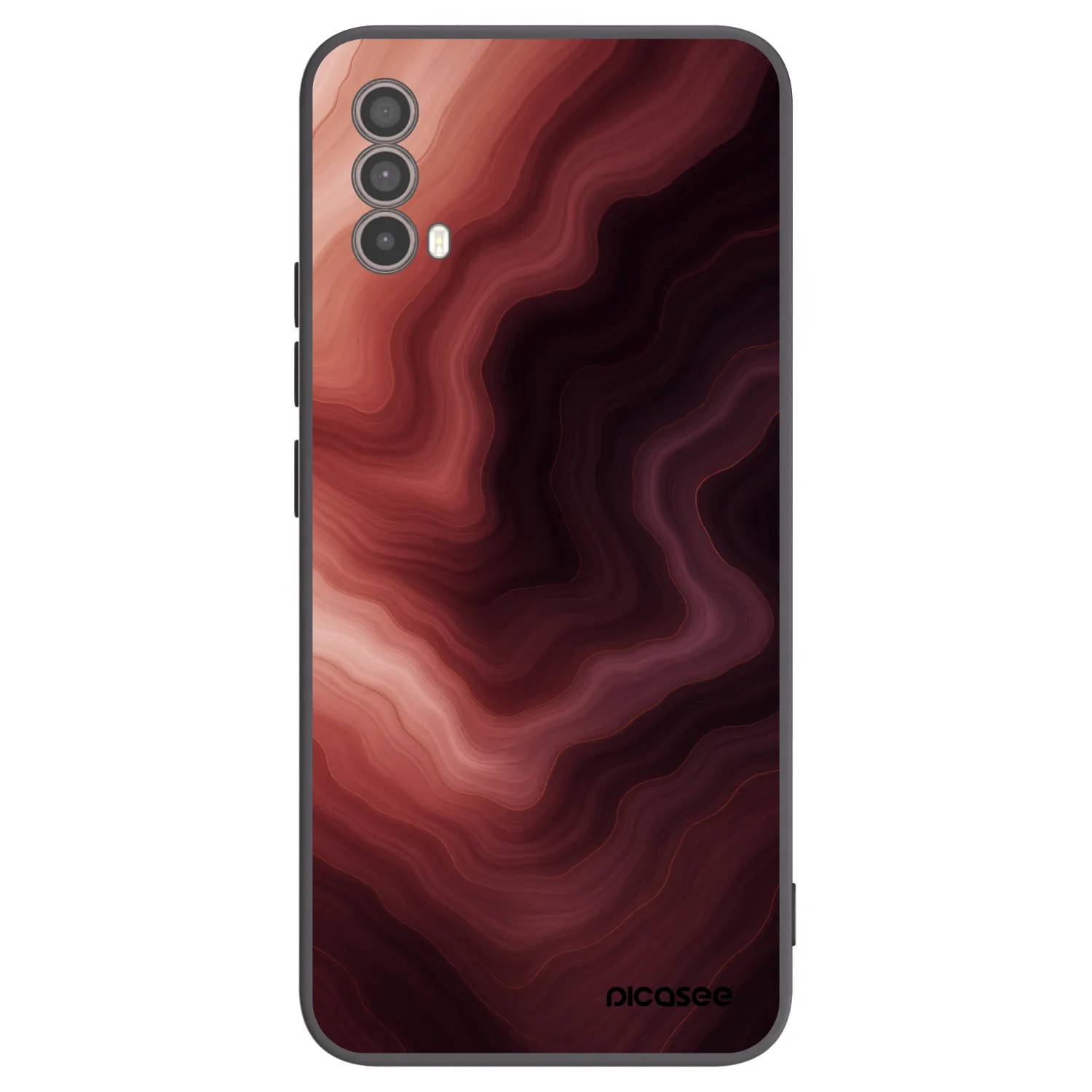 Picasee silikonový černý obal pro Motorola Moto E40 - Rouge