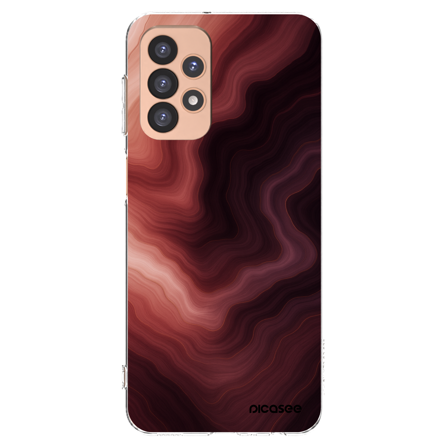 Picasee silikonový průhledný obal pro Samsung Galaxy A23 A236B 5G - Rouge