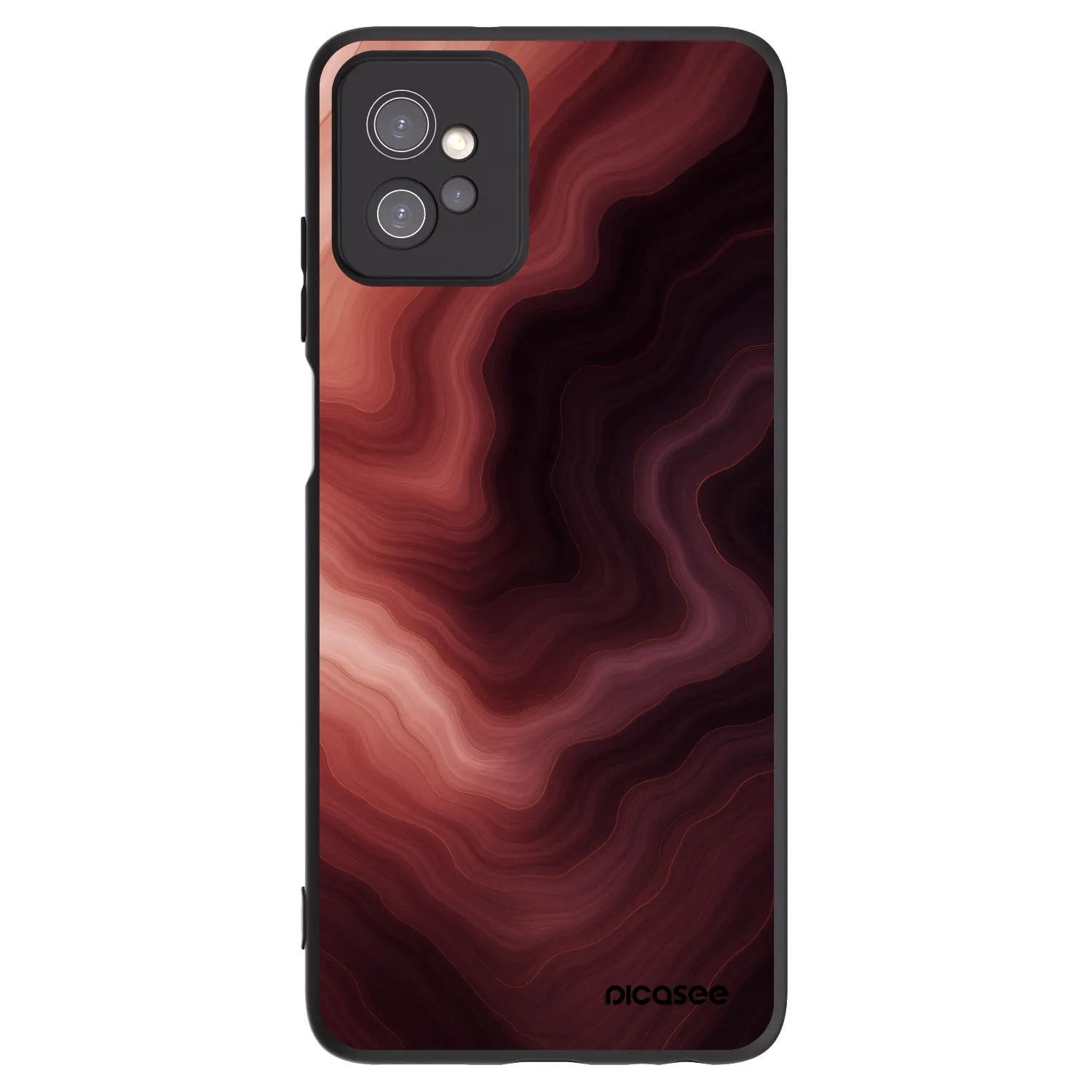 Picasee silikonový černý obal pro Motorola Moto G32 - Rouge