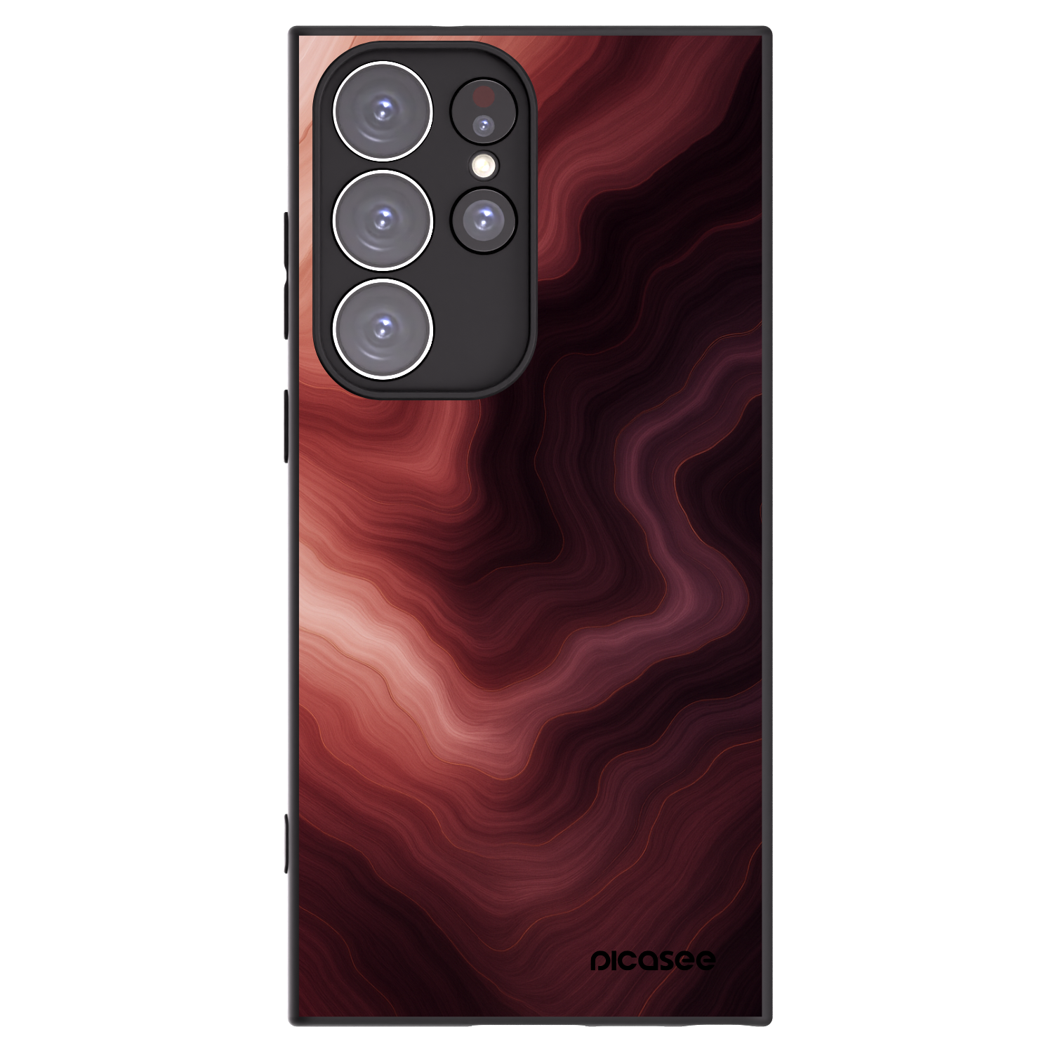 Picasee silikonový černý obal pro Samsung Galaxy S23 Ultra 5G - Rouge