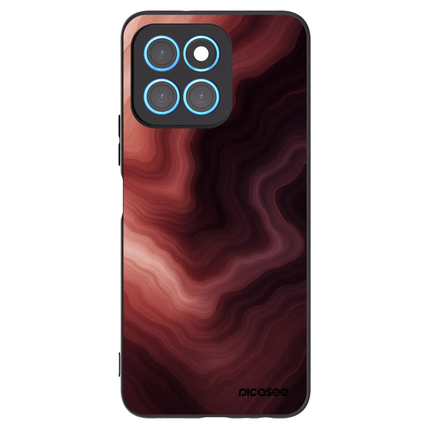 Picasee silikonový černý obal pro Honor X8 5G - Rouge
