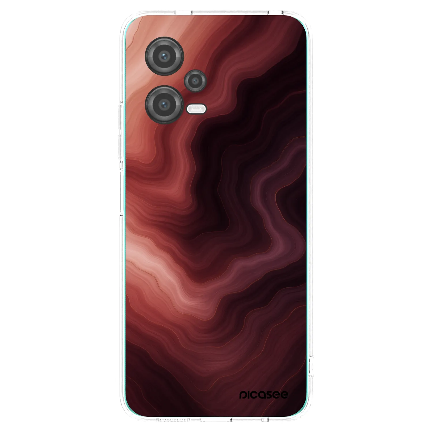 Picasee silikonový průhledný obal pro Xiaomi Poco X5 - Rouge