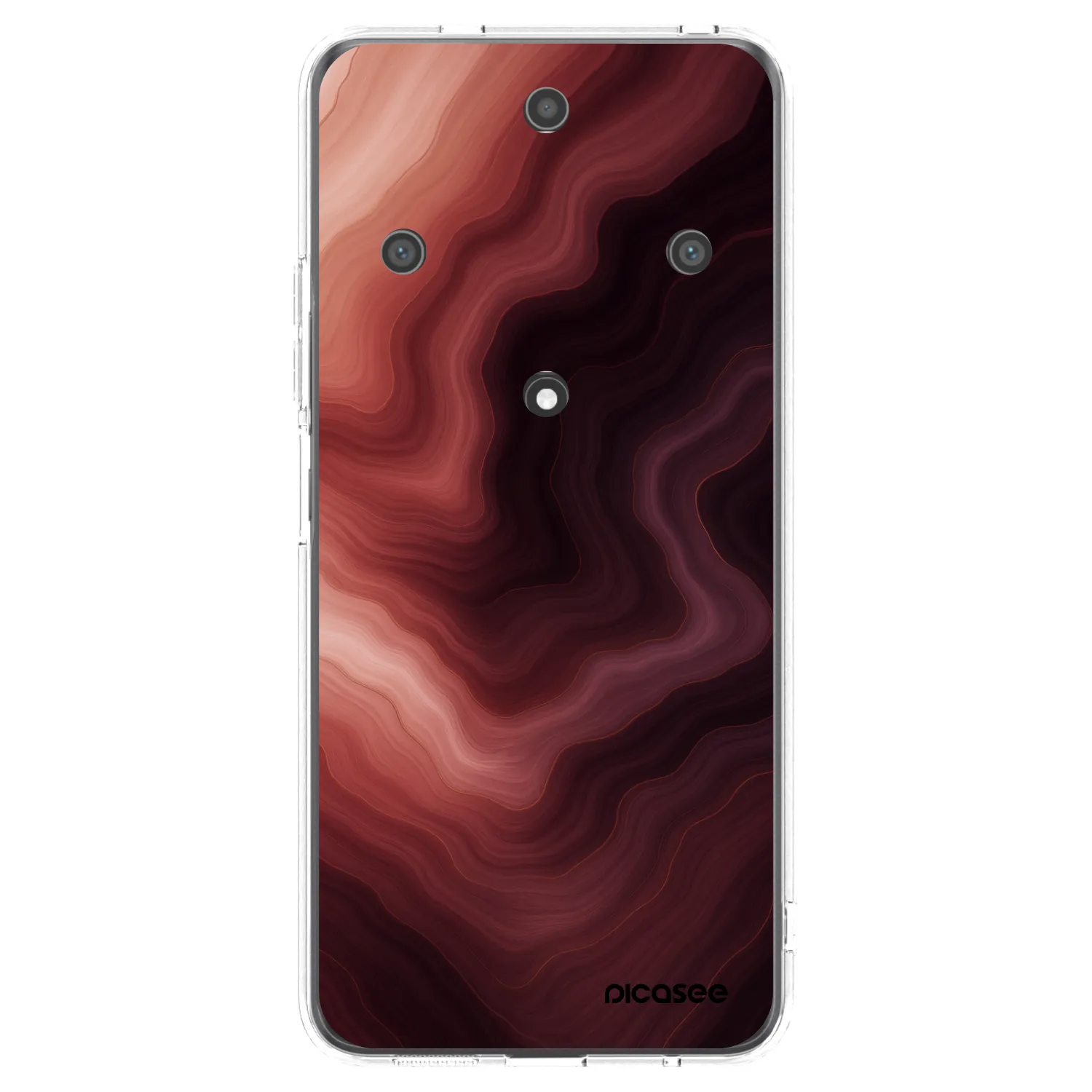 Picasee silikonový průhledný obal pro Honor Magic5 Lite 5G - Rouge