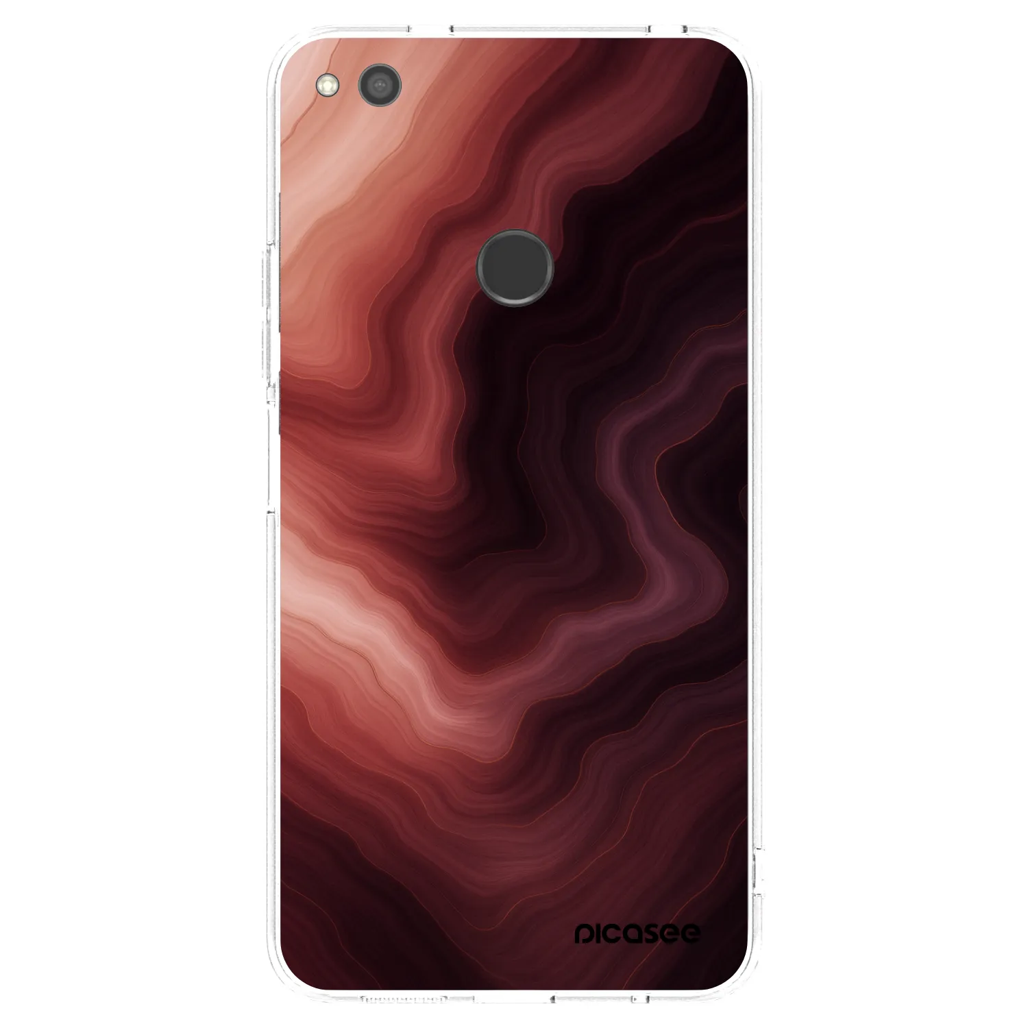 Picasee silikonový průhledný obal pro Huawei P9 Lite 2017 - Rouge