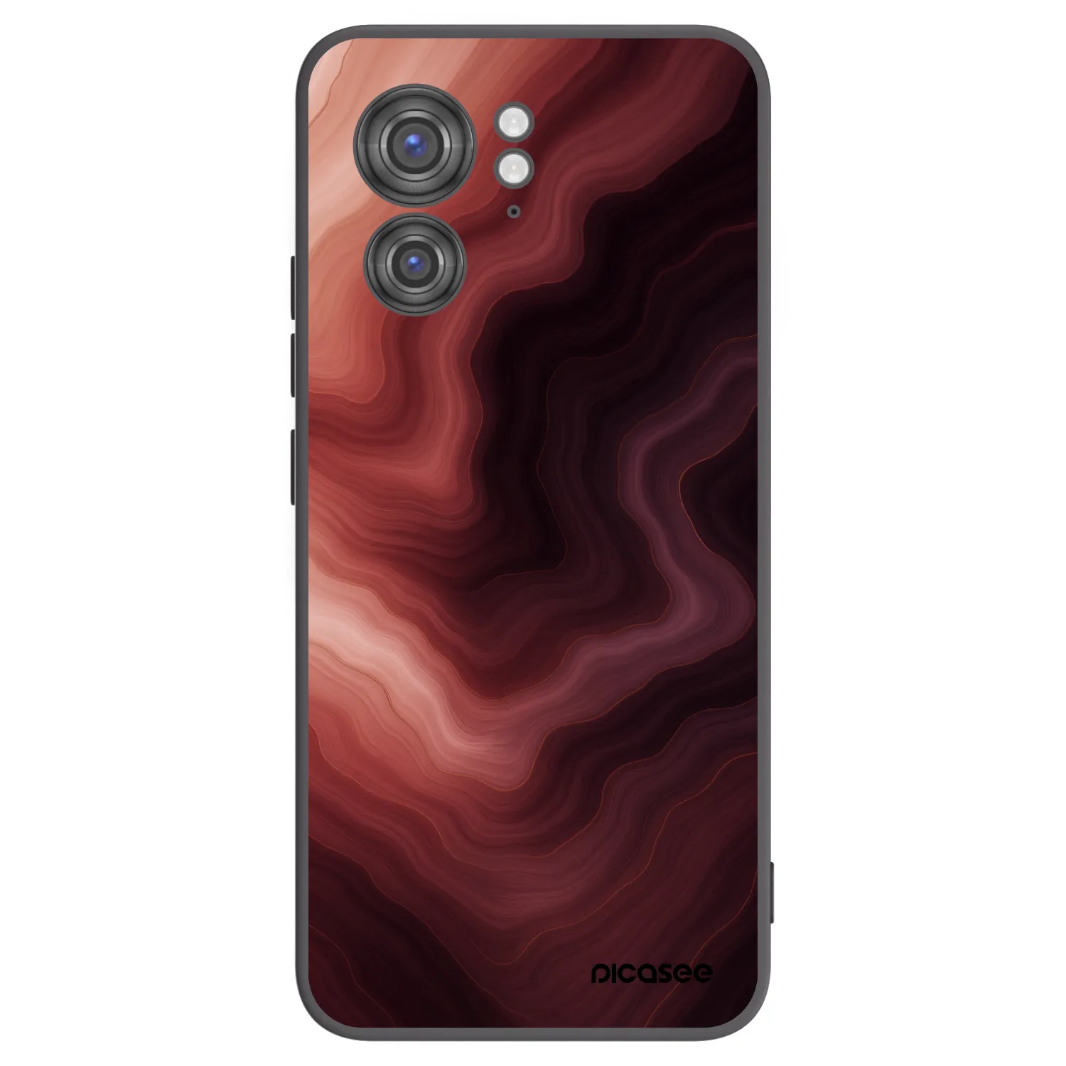 Picasee silikonový černý obal pro Motorola Edge 40 - Rouge