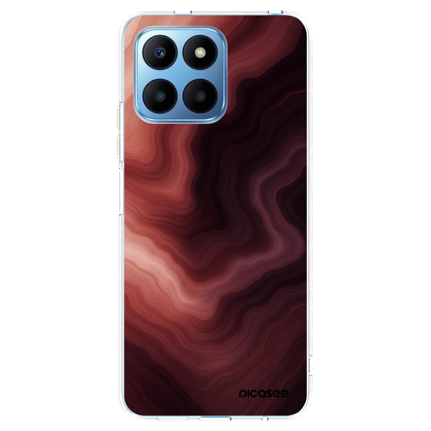 Picasee silikonový průhledný obal pro Honor 70 Lite - Rouge