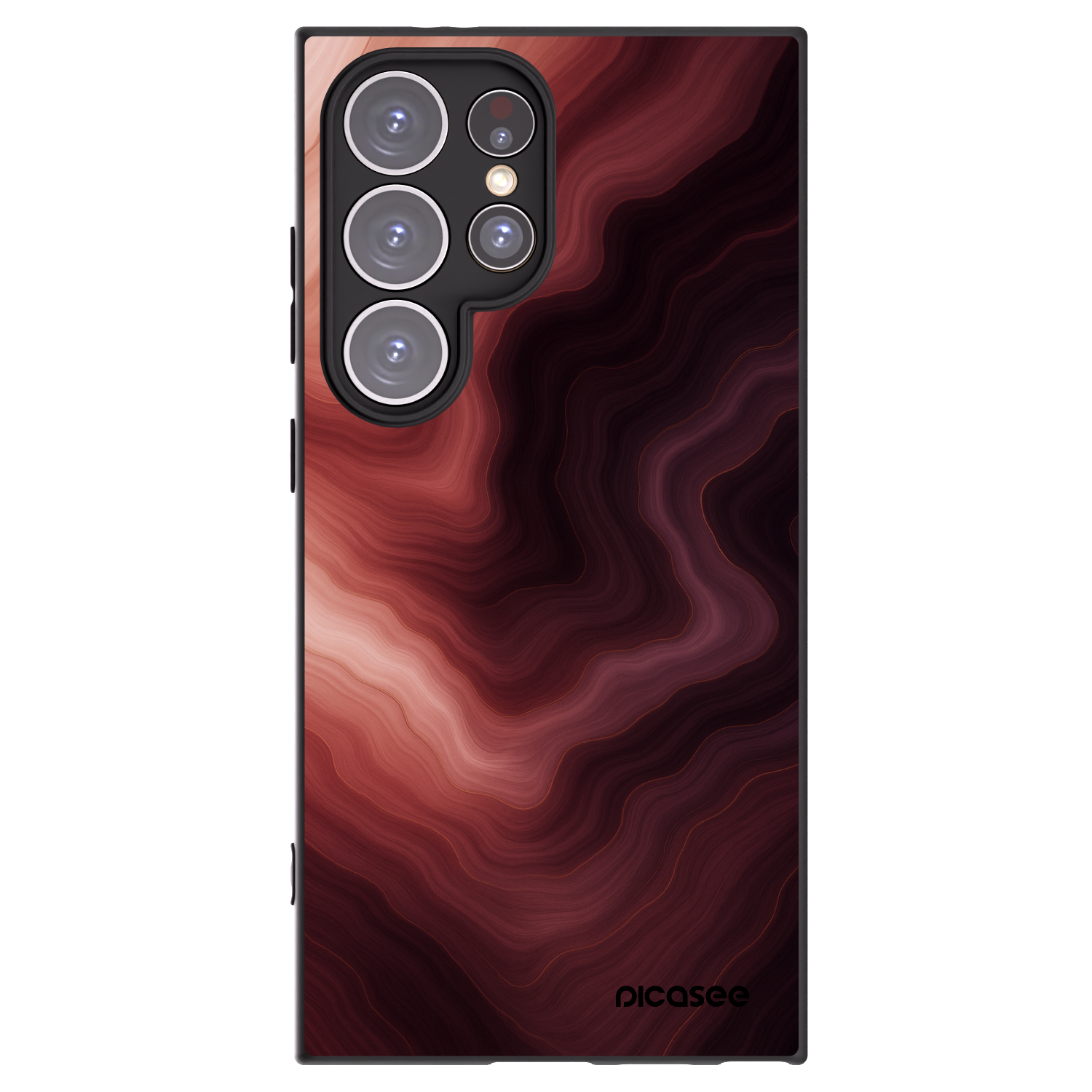 Picasee silikonový černý obal pro Samsung Galaxy S24 Ultra S928B 5G - Rouge
