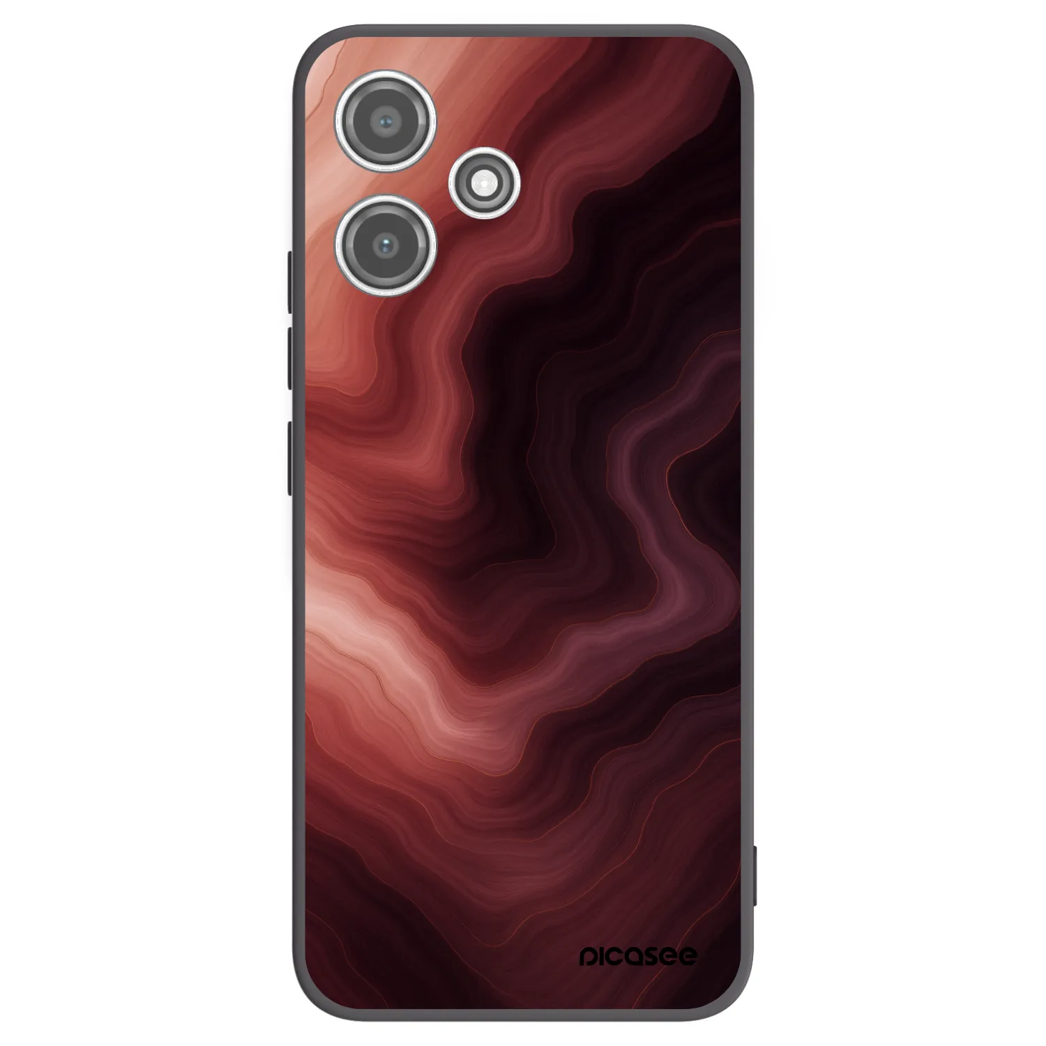 Picasee silikonový černý obal pro Xiaomi Redmi 12 5G - Rouge