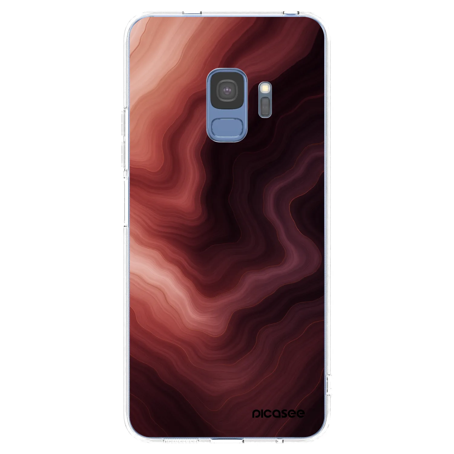Picasee silikonový průhledný obal pro Samsung Galaxy S9 G960F - Rouge