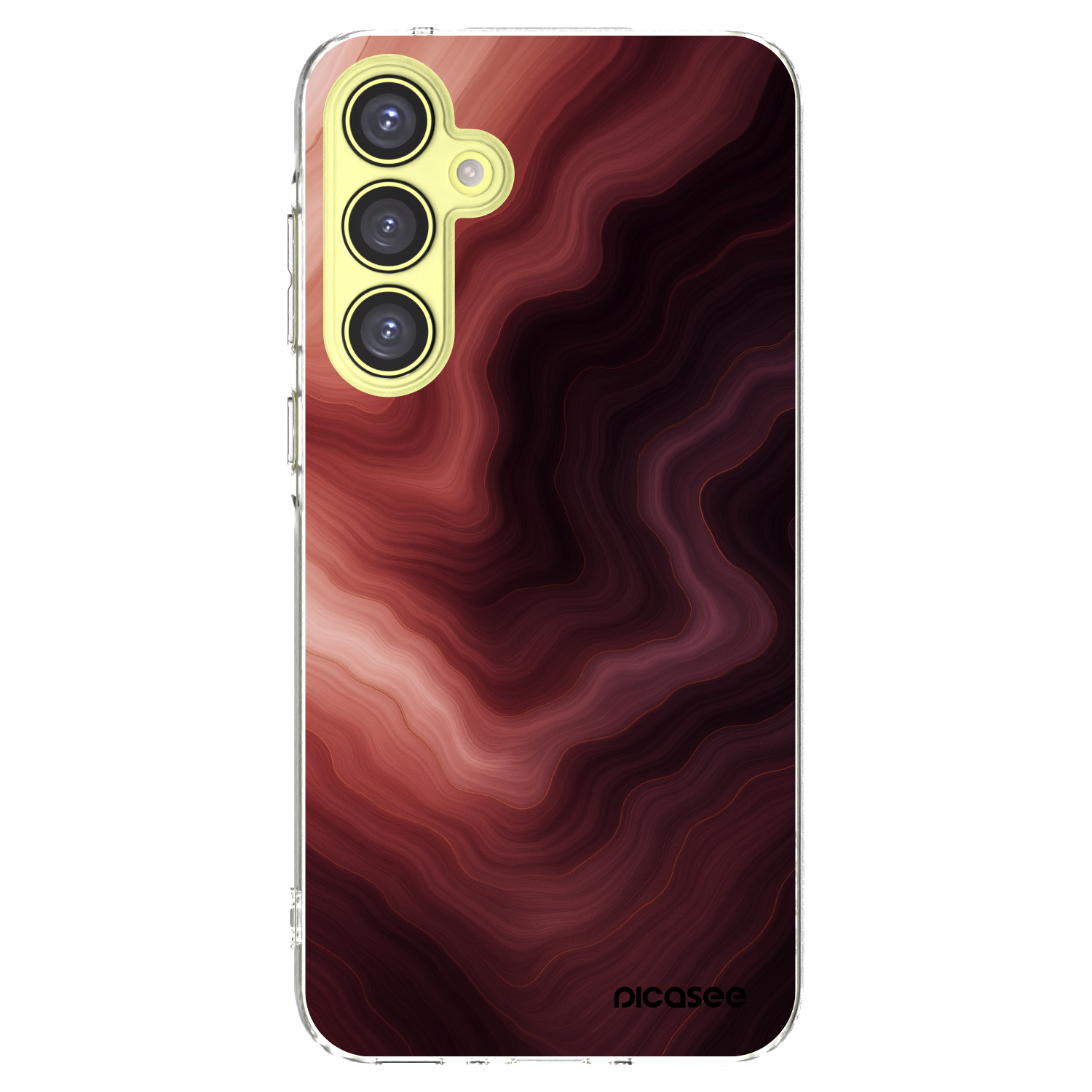 Picasee silikonový průhledný obal pro Samsung Galaxy A35 5G A356B - Rouge