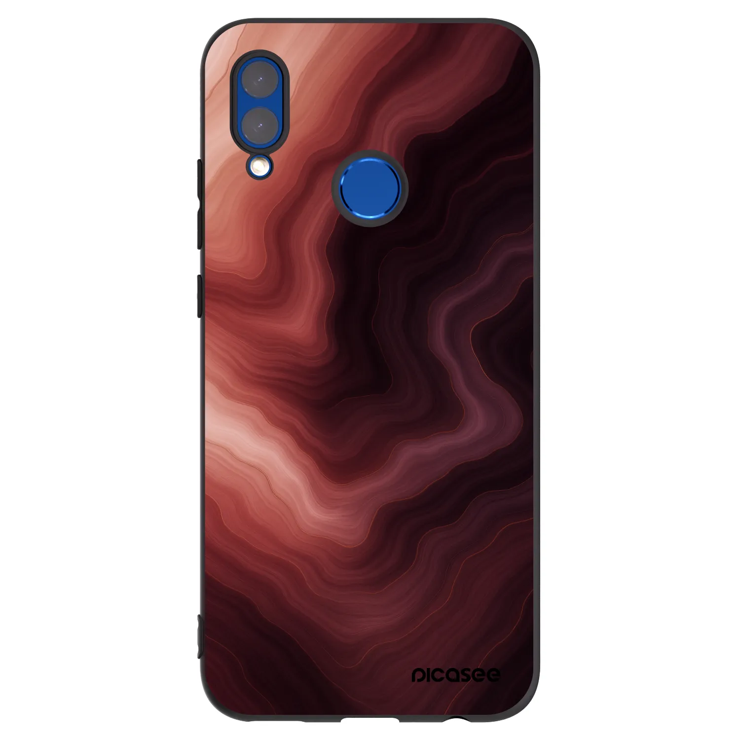 Picasee silikonový černý obal pro Huawei P Smart 2019 - Rouge