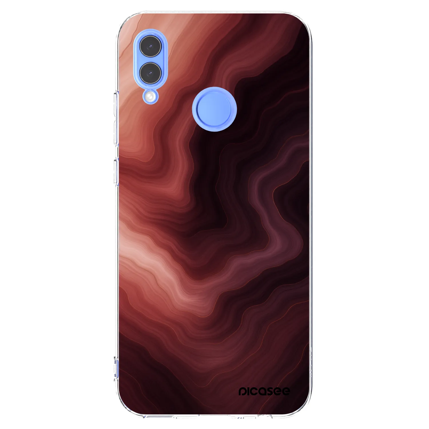 Picasee silikonový průhledný obal pro Honor 10 Lite - Rouge
