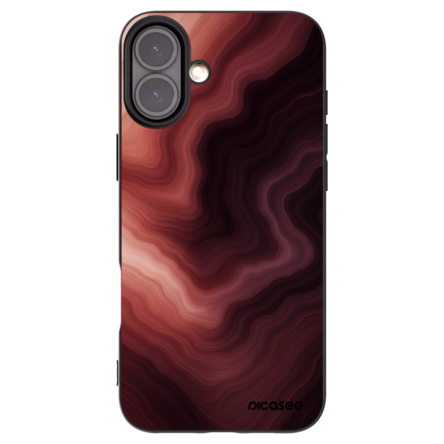 Picasee silikonový černý obal pro Apple iPhone 16 Plus - Rouge