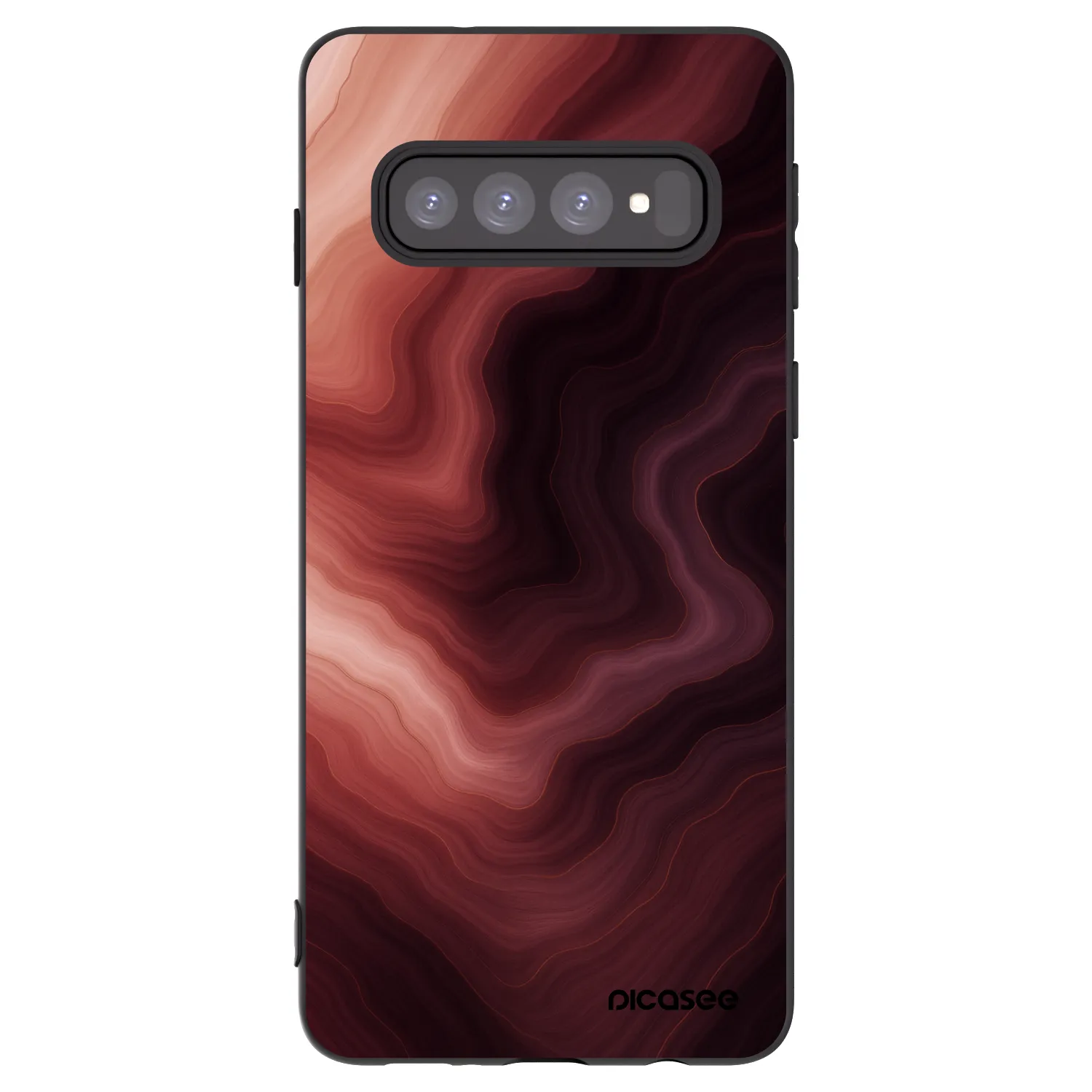 Picasee silikonový černý obal pro Samsung Galaxy S10 G973 - Rouge