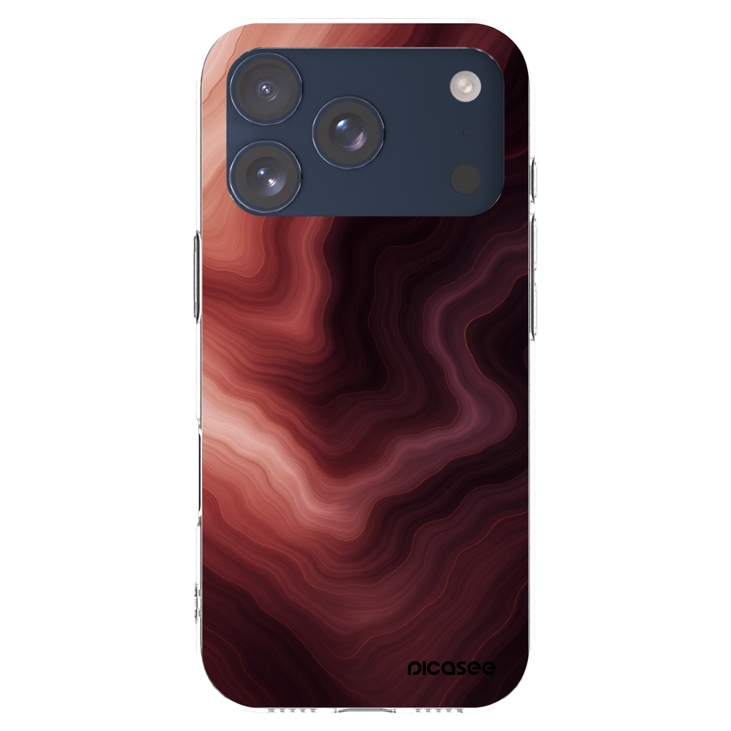 Picasee silikonový průhledný obal pro Apple iPhone 17 Pro - Rouge