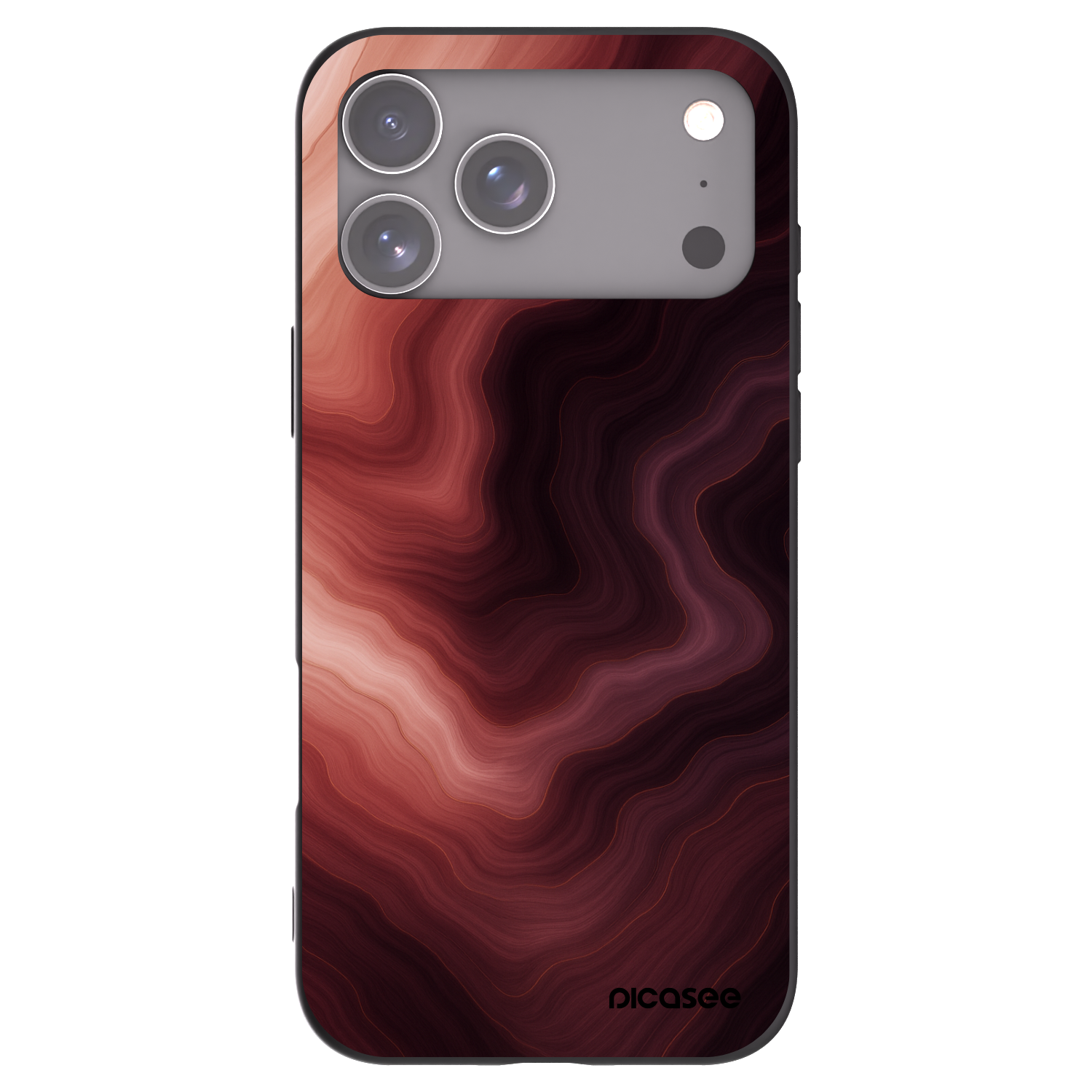 Picasee silikonový černý obal pro Apple iPhone 17 Pro Max - Rouge
