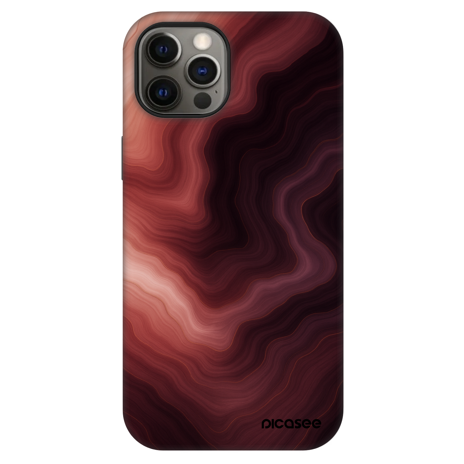 Picasee Fashion Case MagSafe Apple iPhone 12 - Rouge