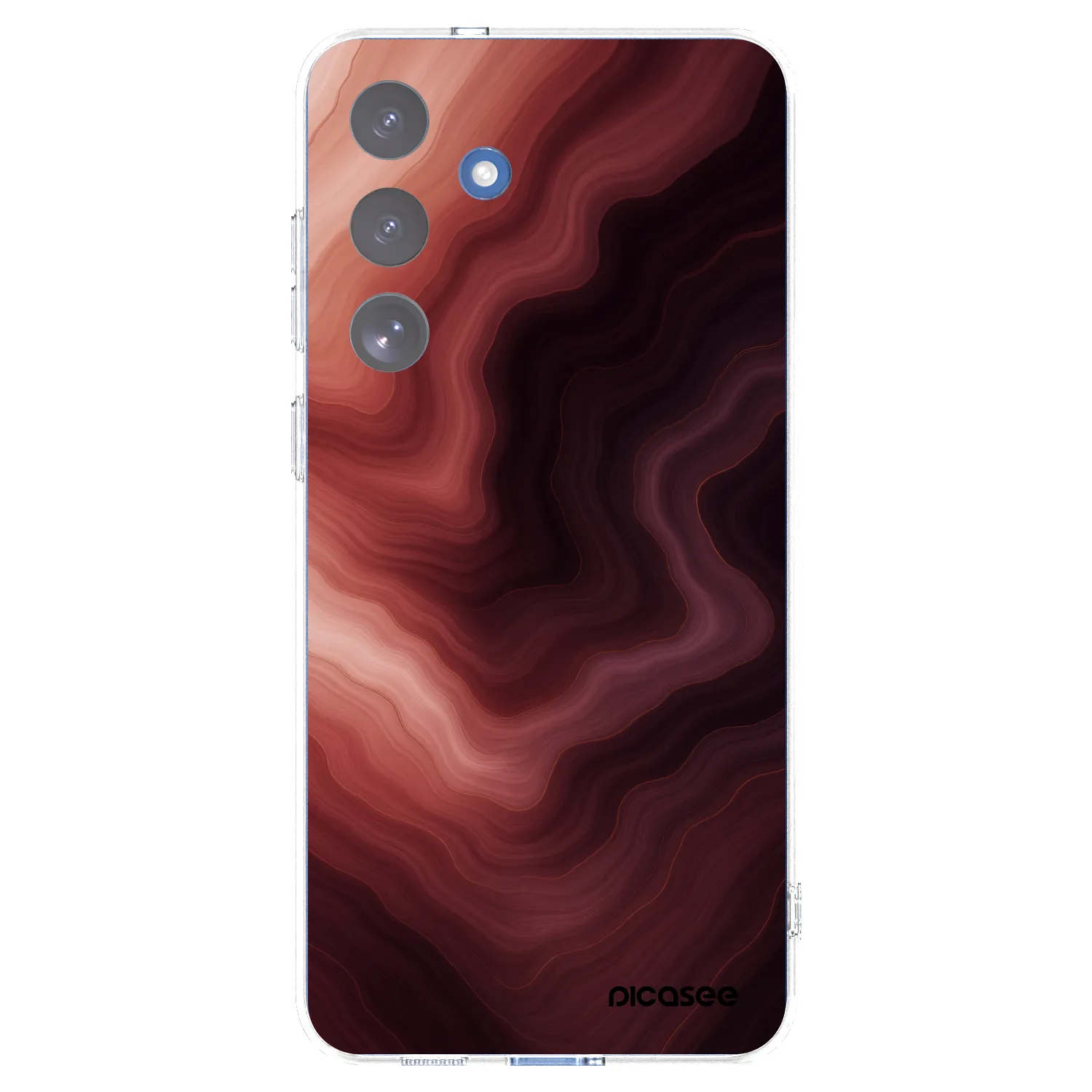Picasee silikonový průhledný obal pro Samsung Galaxy S25 FE 5G - Rouge