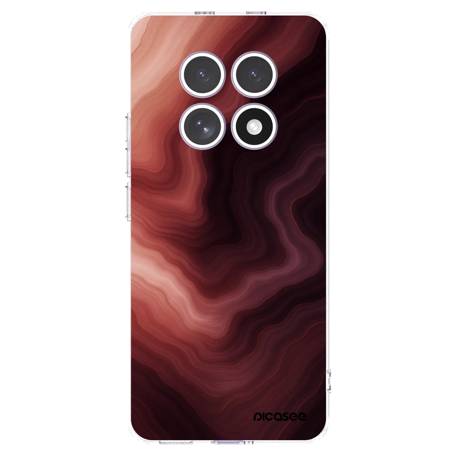 Picasee silikonový průhledný obal pro Xiaomi Redmi Note 15 - Rouge