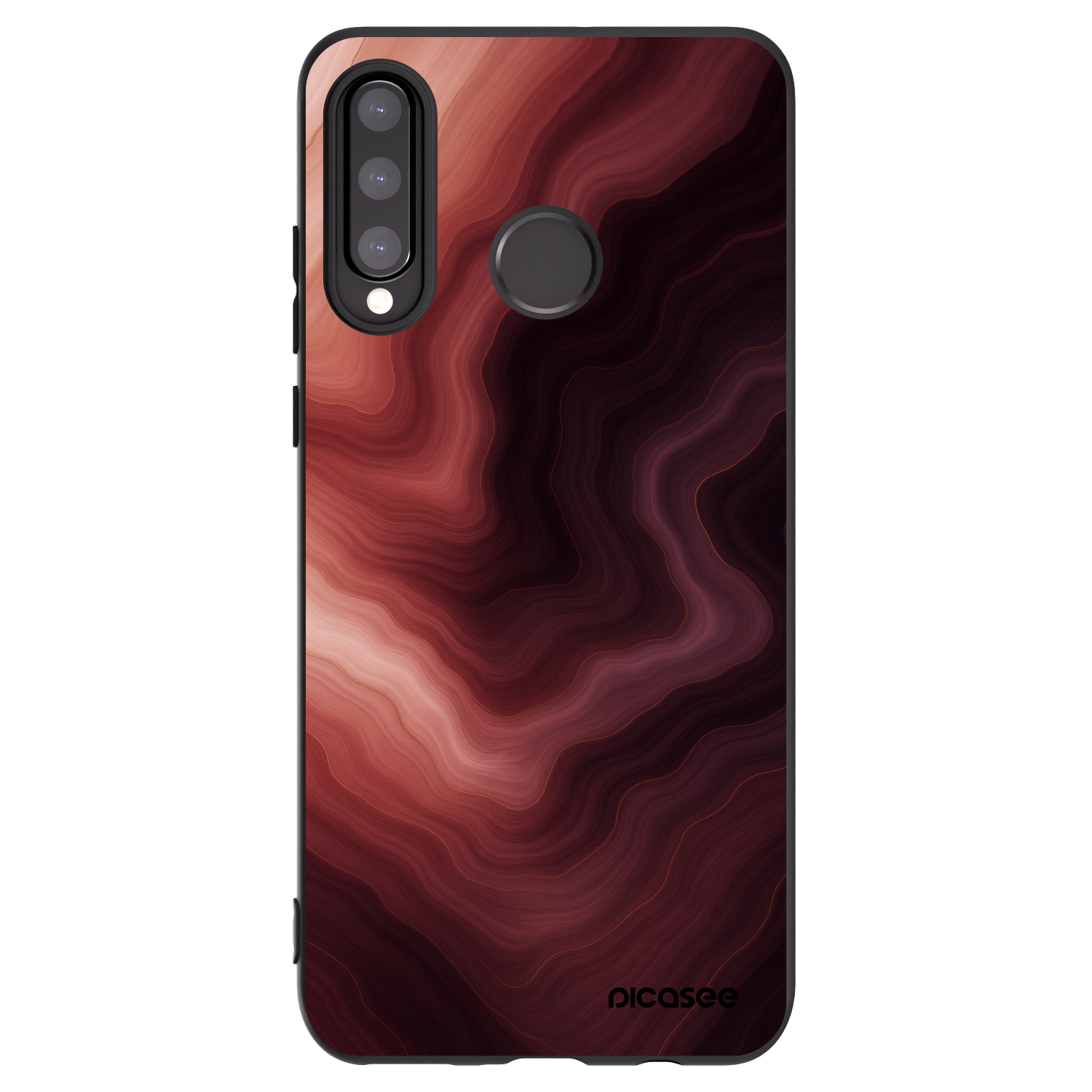 Picasee silikonový černý obal pro Huawei P30 Lite - Rouge