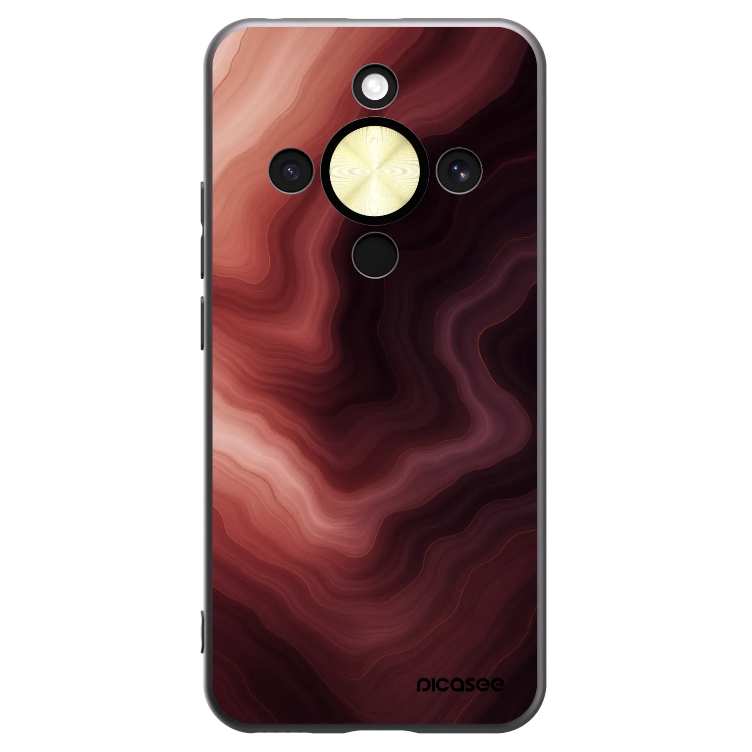 Picasee silikonový černý obal pro Honor Magic8 Lite 5G - Rouge