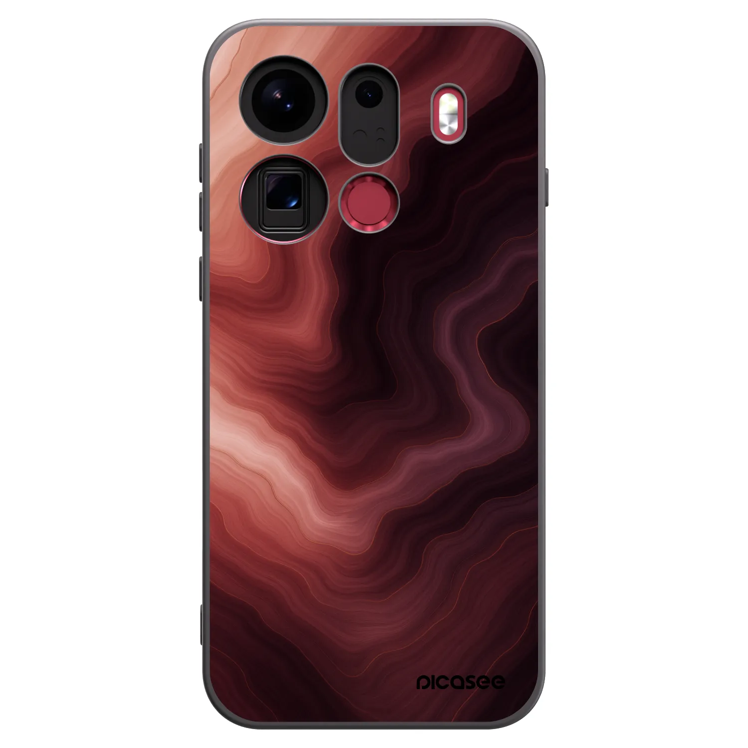 Picasee silikonový černý obal pro OPPO Find X9 Pro - Rouge
