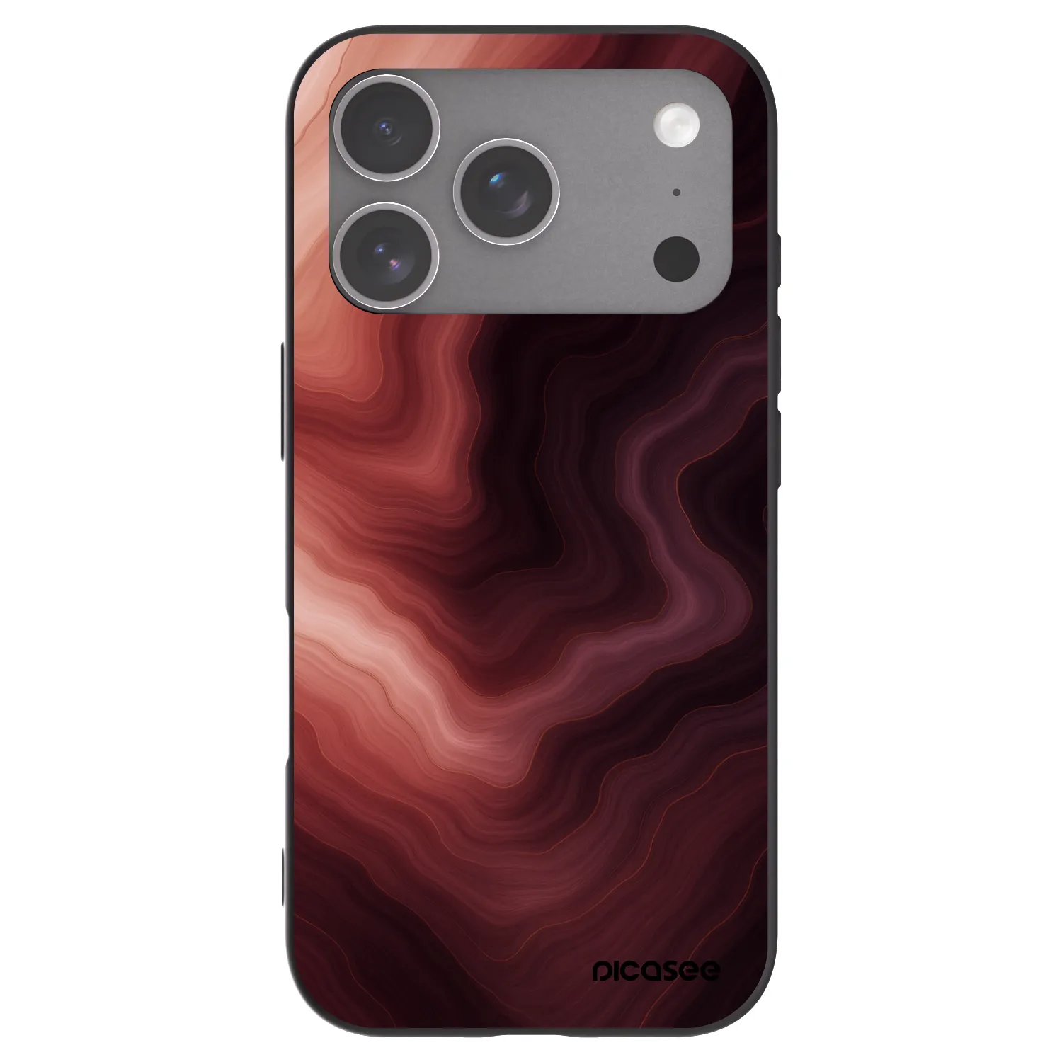Picasee silikonový černý obal pro Apple iPhone 18 Pro - Rouge