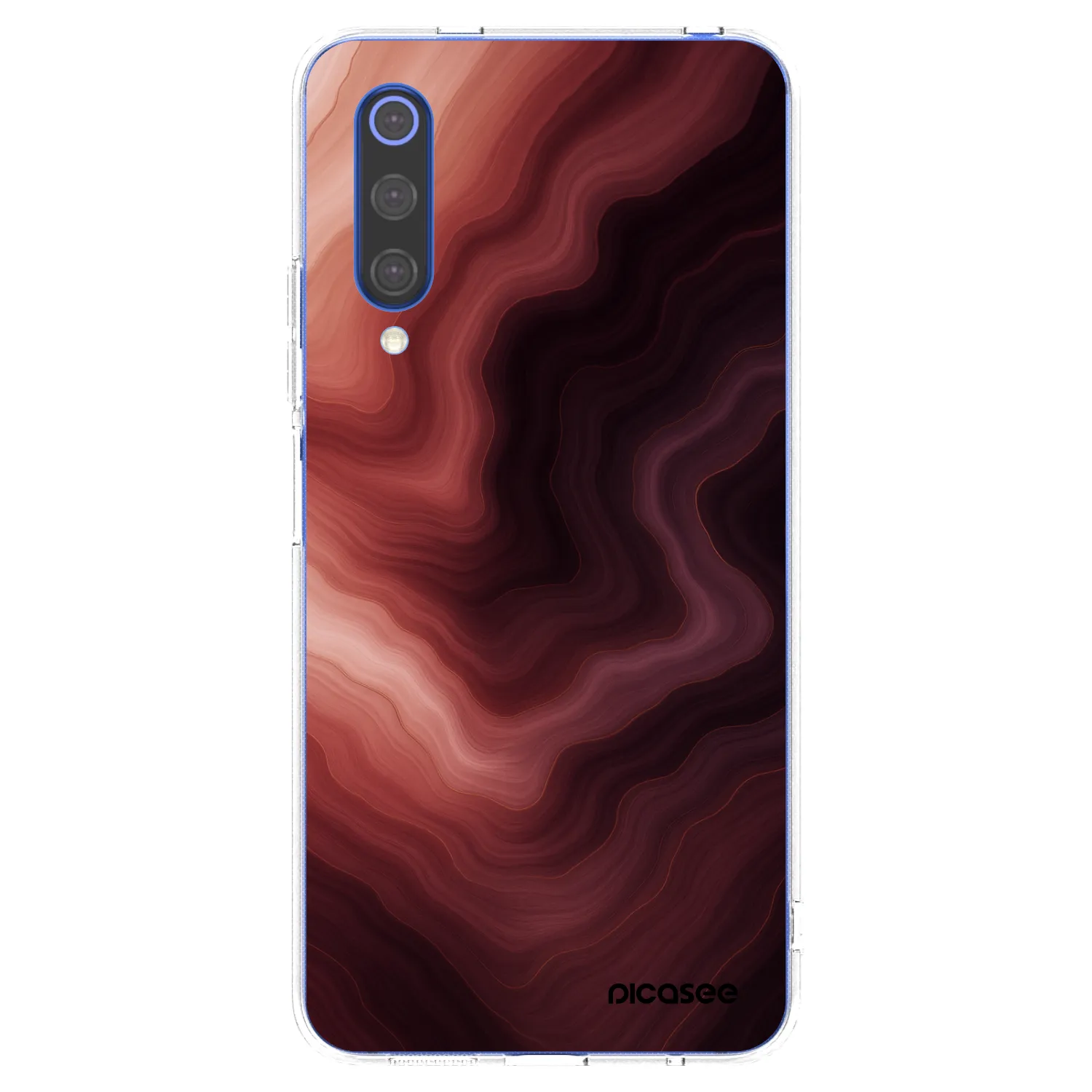Picasee silikonový průhledný obal pro Xiaomi Mi 9 SE - Rouge