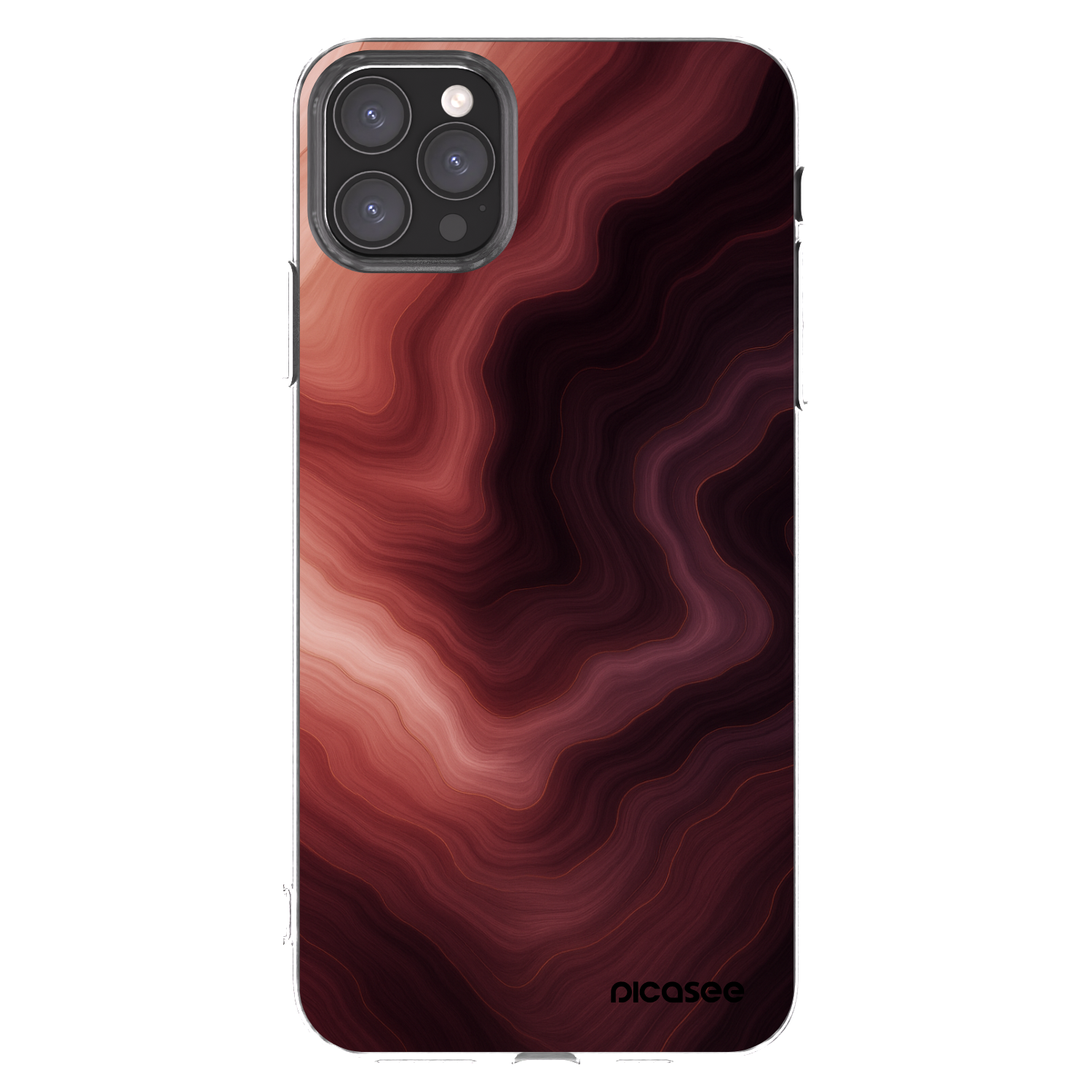 Picasee silikonový průhledný obal pro Apple iPhone 11 Pro Max - Rouge