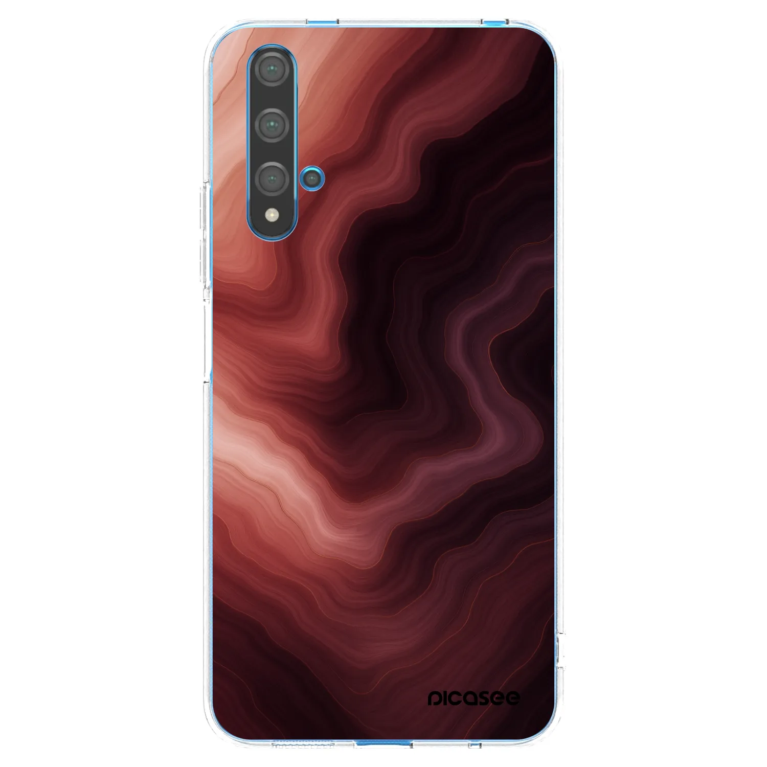 Picasee silikonový průhledný obal pro Huawei Nova 5T - Rouge