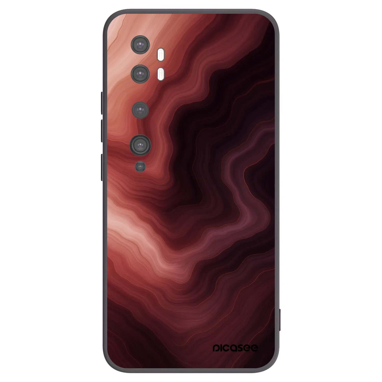 Picasee silikonový černý obal pro Xiaomi Mi Note 10 (Pro) - Rouge