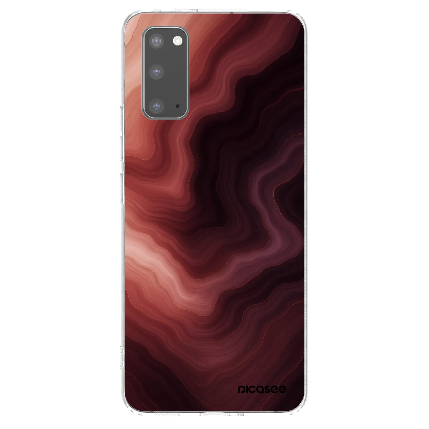 Picasee silikonový průhledný obal pro Samsung Galaxy S20 G980F - Rouge