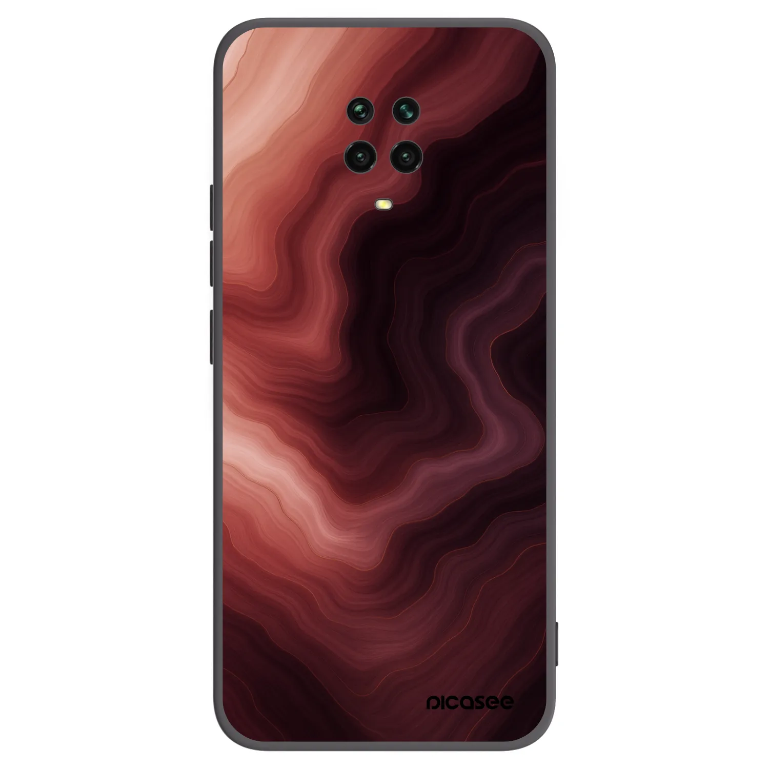 Picasee silikonový černý obal pro Xiaomi Redmi Note 9 Pro - Rouge